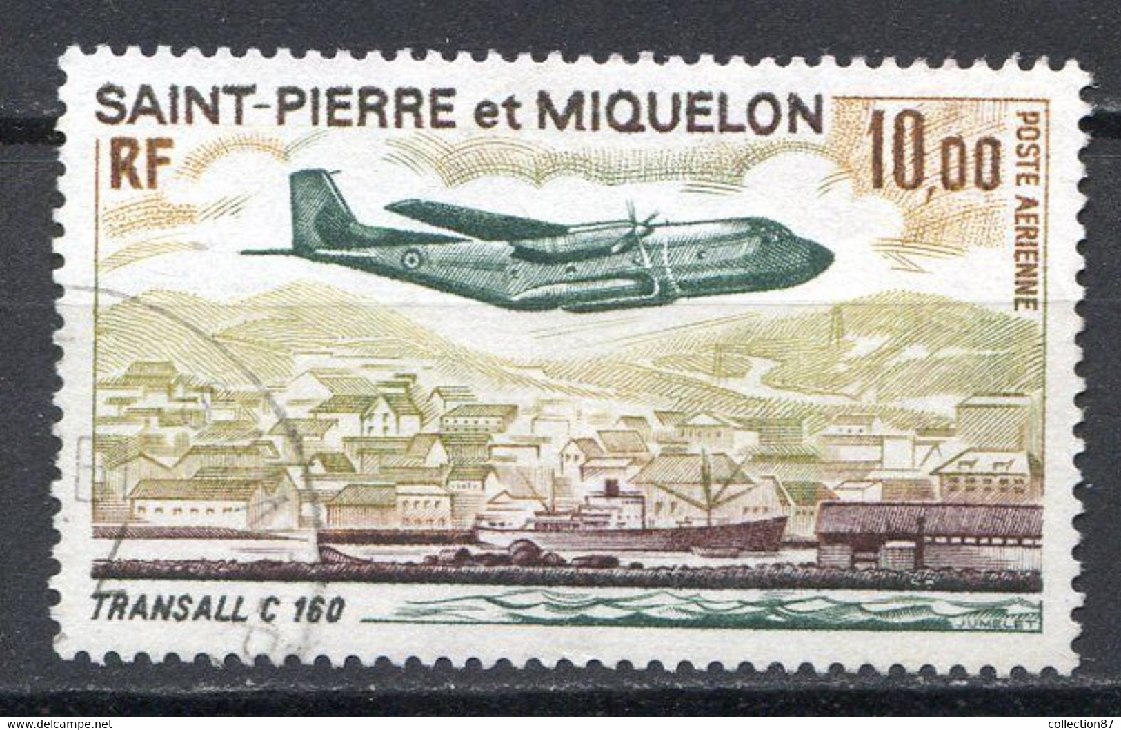 Réf 55 CL2 < -- SAINT PIERRE Et MIQUELON < Yvert PA N° 57 Ø < Oblitéré Ø Used < Cote 30.00 € - Used Stamps