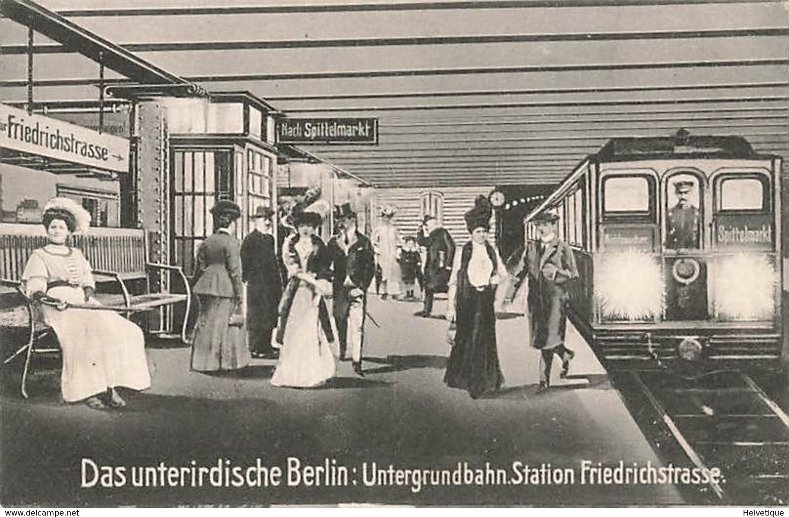 Das Unterirdische Berlin Untergrabenbahn Station Friedrichstrasse - Mitte