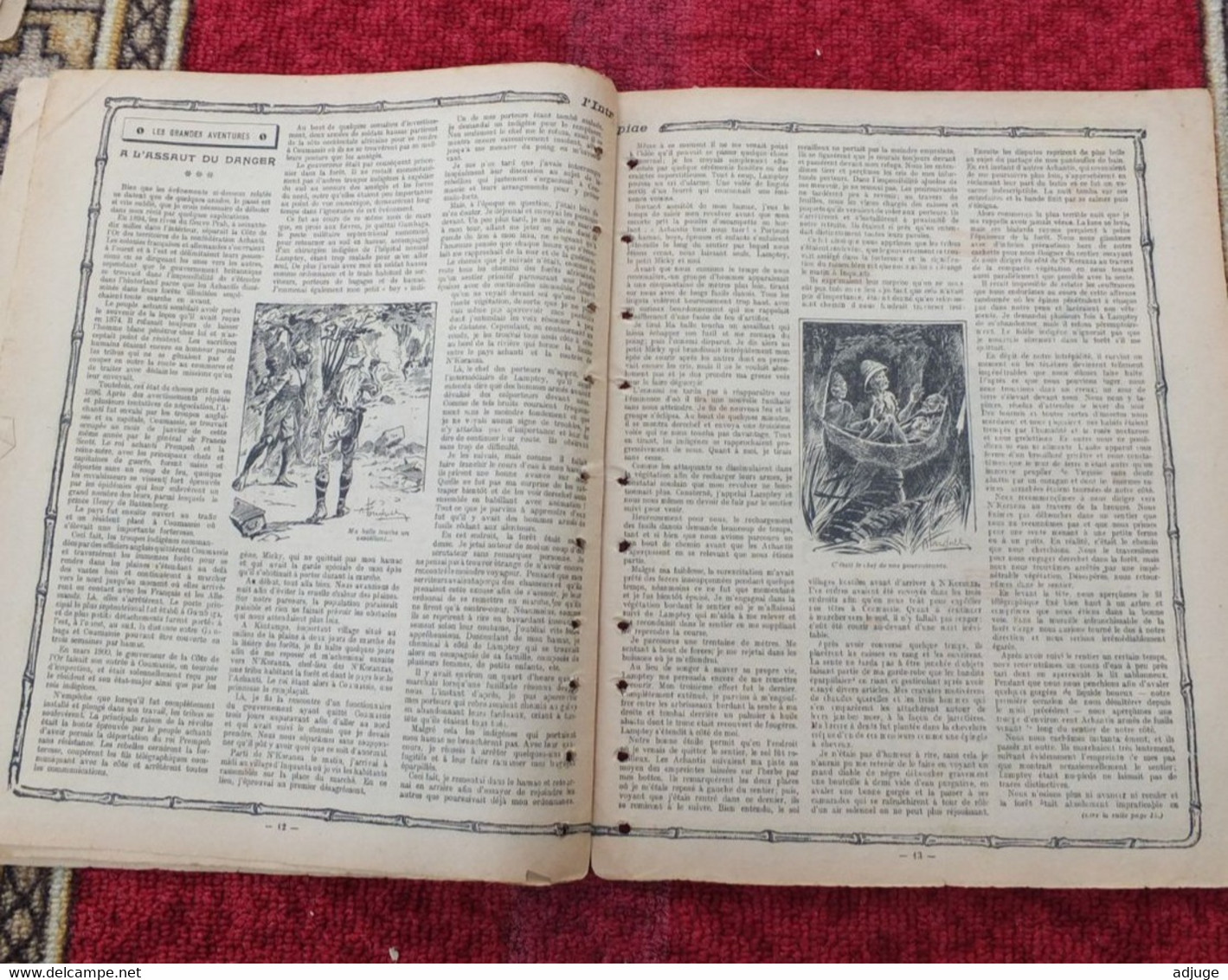 L'INTRÉPIDE -  N° 197 - 22 Février 1914- AVENTURES-VOYAGES-EXPLORATIONS - "Prisonnier Des Caïmans" ** - L'Intrépide