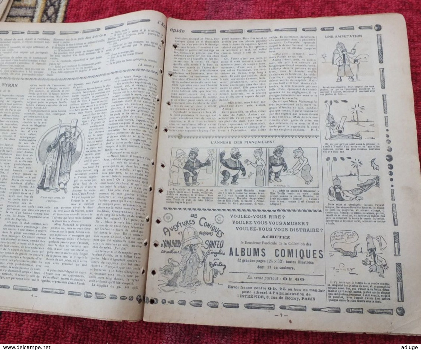 L'INTRÉPIDE -  N° 210 - 24 MAI 1914- AVENTURES-VOYAGES-EXPLORATIONS - "Assiégé Par Les Jaguars" ** - L'Intrépide