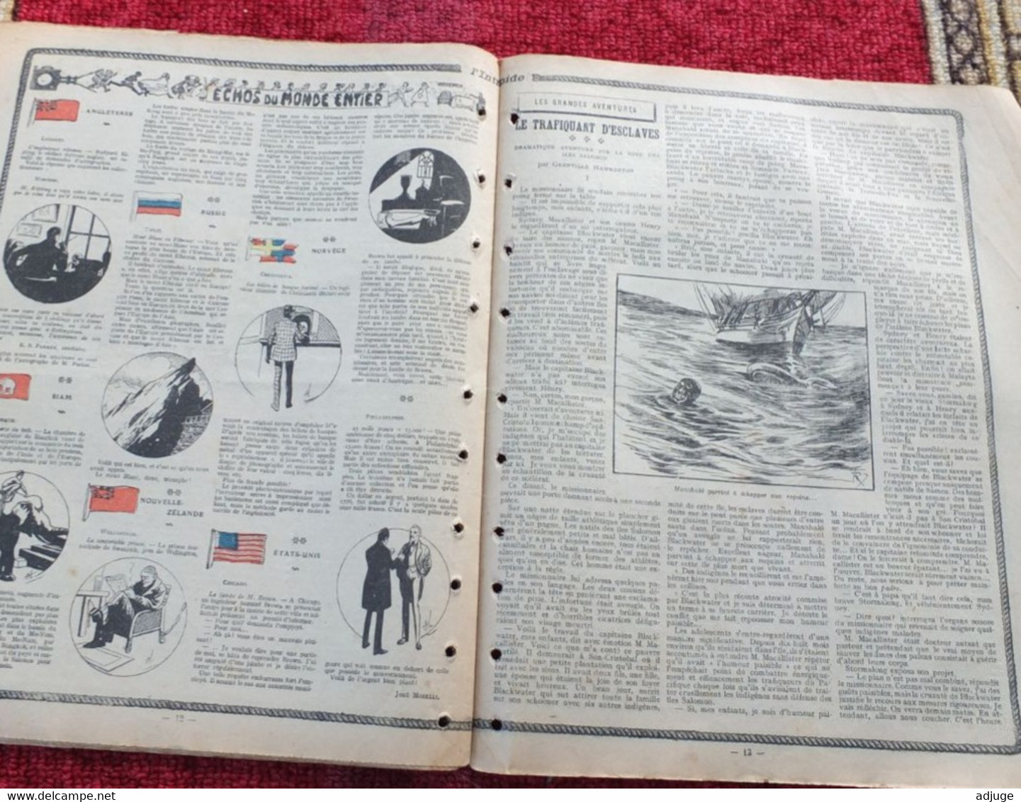 L'INTRÉPIDE -  N° 216 - 5 Juillet 1914- AVENTURES-VOYAGES-EXPLORATIONS - "  Dans La Cordillère " ** - L'Intrépide