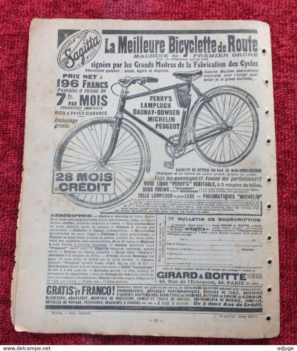 L'INTRÉPIDE -  N° 216 - 5 Juillet 1914- AVENTURES-VOYAGES-EXPLORATIONS - "  Dans La Cordillère " ** - L'Intrepido