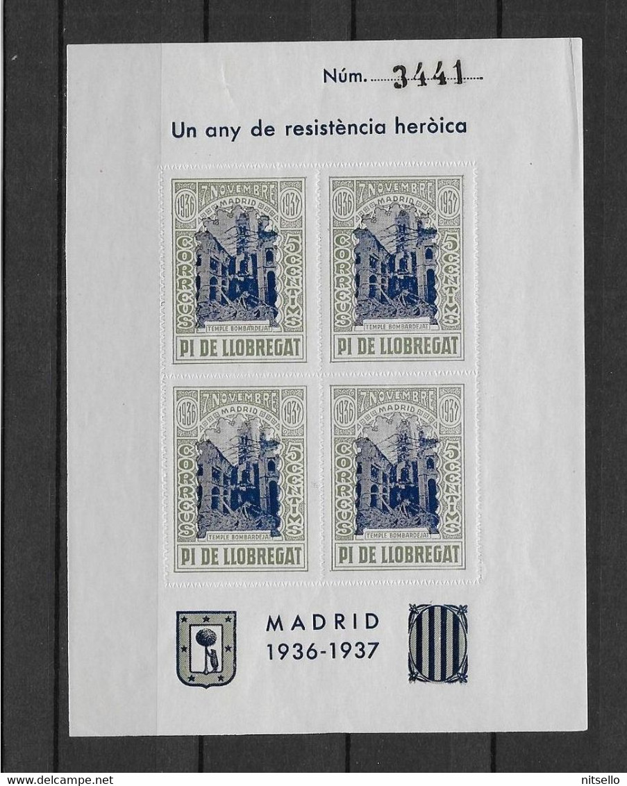 LOTE 2112D /// (C130) GUERRA CIVIL - PI DE LLOBREGAT **MNH .¡¡¡ OFERTA - LIQUIDATION - JE LIQUIDE !!! - Republikanische Ausgaben