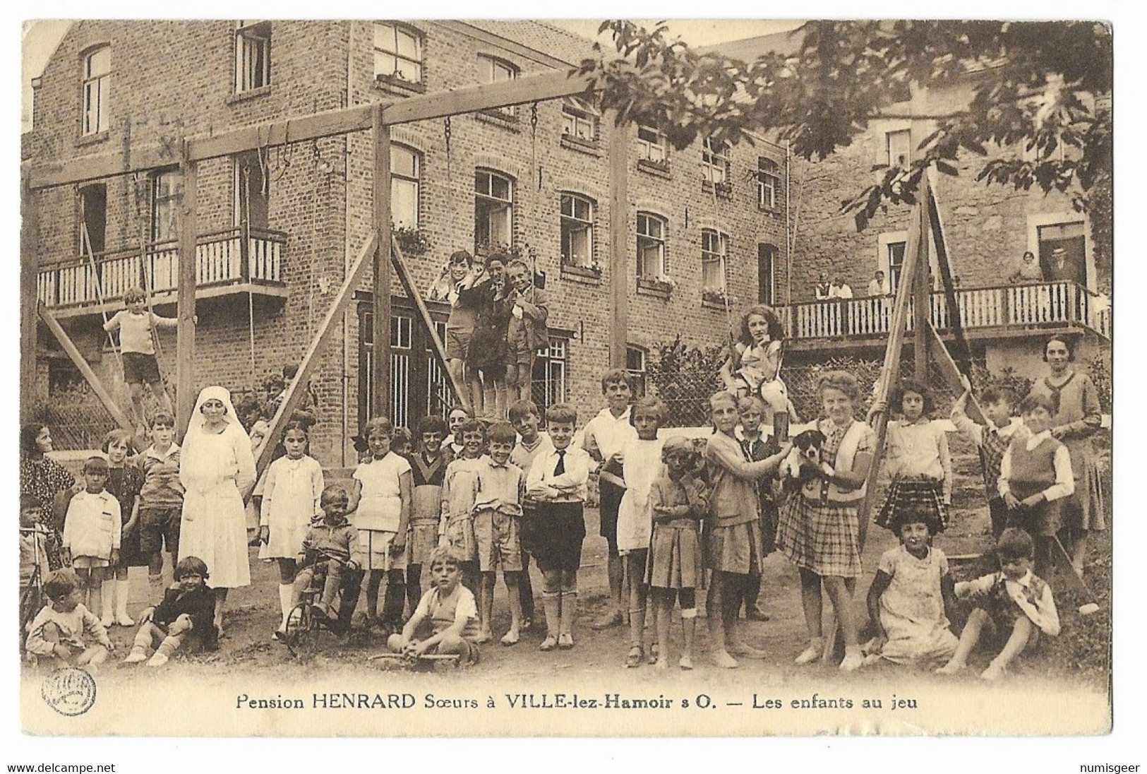 HAMOIR  - Pension HENRARD Soeurs à VILLE-lez-Hamoir --  Les Enfants Au Jeu - Hamoir