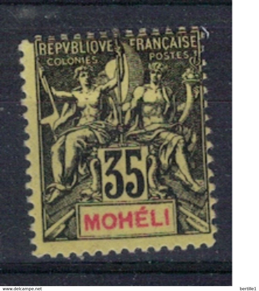 MOHELI         N°  YVERT 9  NEUF AVEC CHARNIERES     ( CHARN 05/12 ) - Ungebraucht