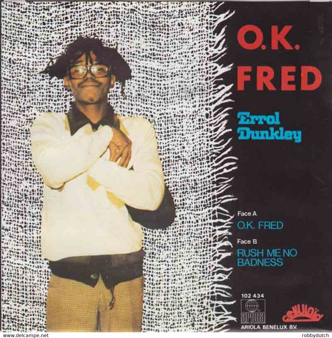 * 7" *  ERROL DUNKLEY - O.K. FRED (Holland 1980) - Reggae