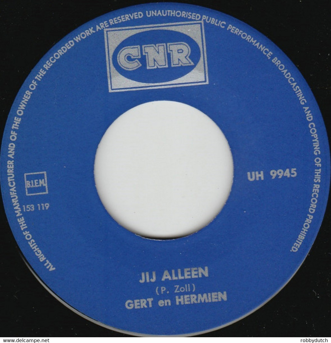 * 7" *  GERT EN HERMIEN - JIJ ALLEEN (Holland 1967 EX-) - Autres - Musique Néerlandaise