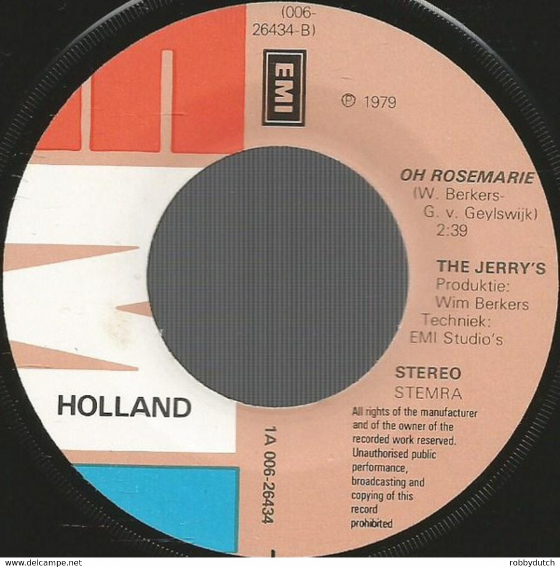 * 7" *  THE JERRY'S - BRIGITTE (Holland 1979) - Otros - Canción Neerlandesa