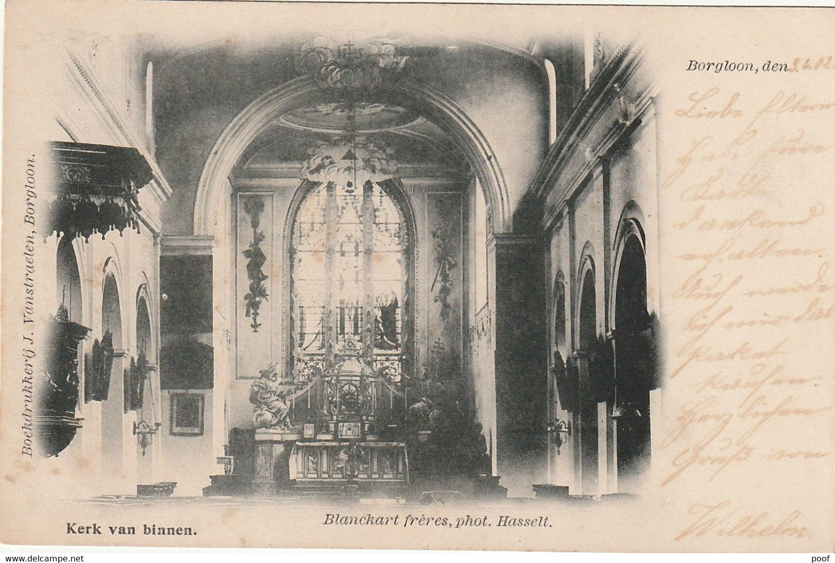 Borgloon : Kerk Van Binnen  --- 1902 - Borgloon