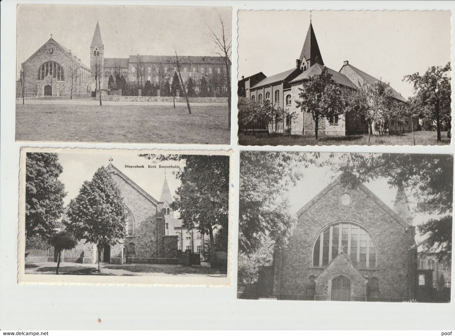 Diepenbeek : Kerk H. Hart / Royerheide --- 4 Kaarten - Diepenbeek