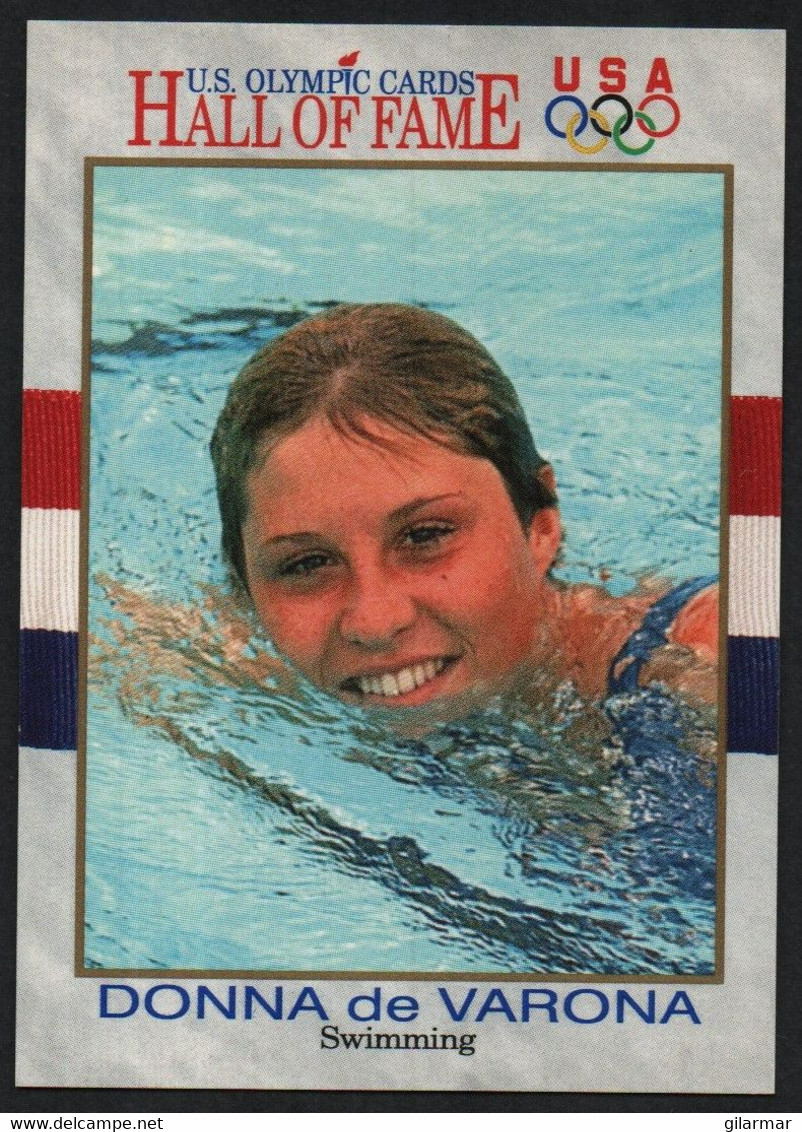 UNITED STATES - U.S. OLYMPIC CARDS HALL OF FAME - SWIMMING - DONNA DE VARONA - # 37 - Tarjetas