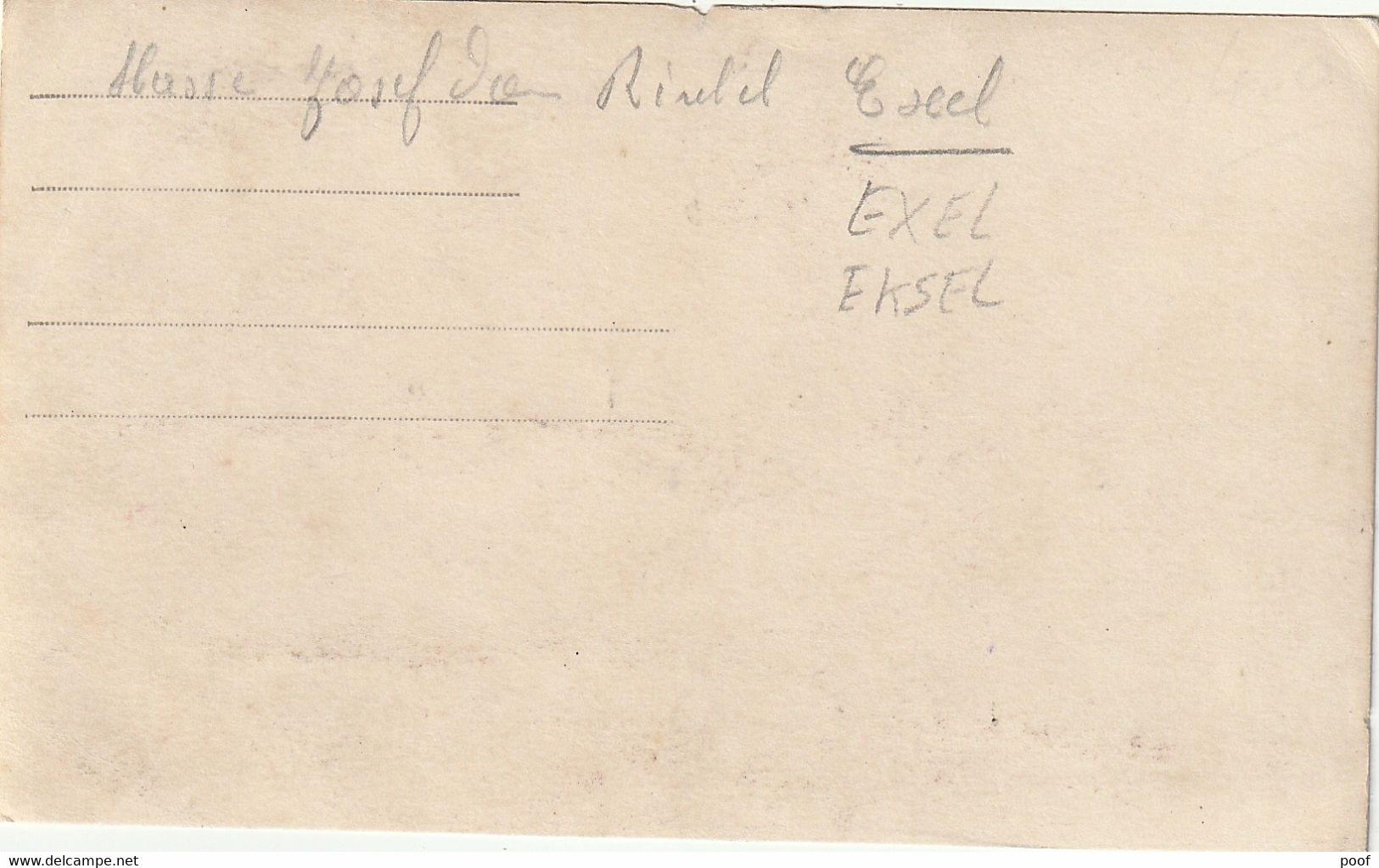 Eksel / Exel : Fotokaart Militairen ( Zie Scan Achterzijde ) - Hechtel-Eksel