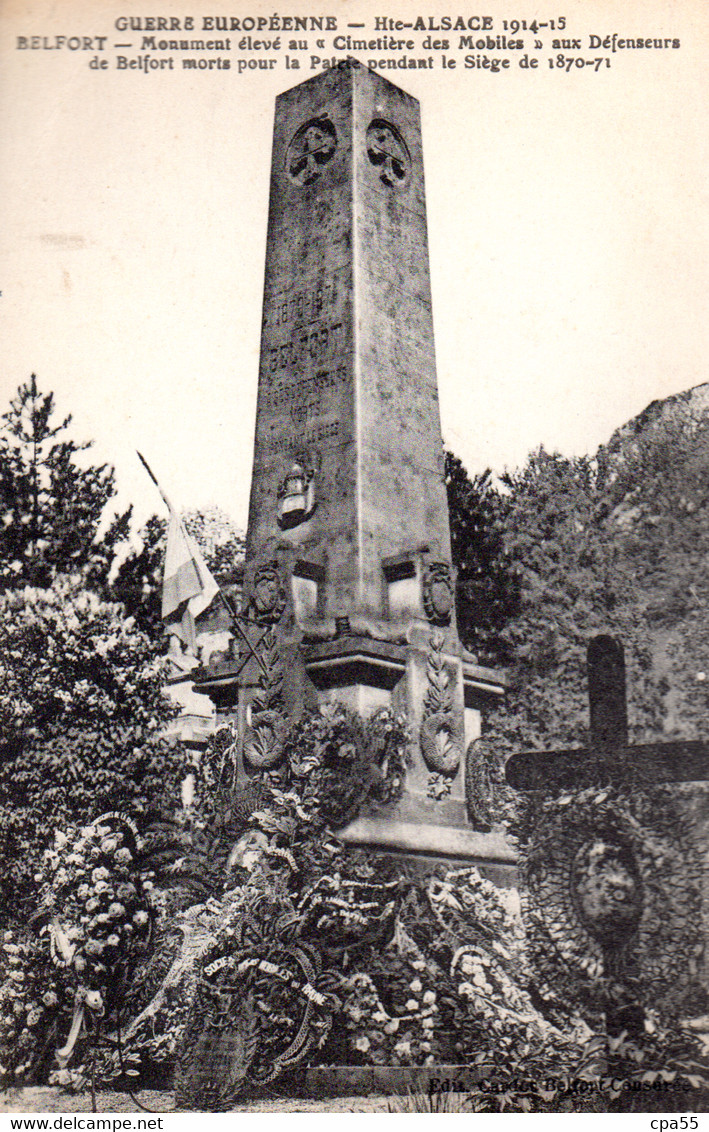 BELFORT  -  Le Monument Des Mobiles 1870-71 - Belfort – Siège De Belfort