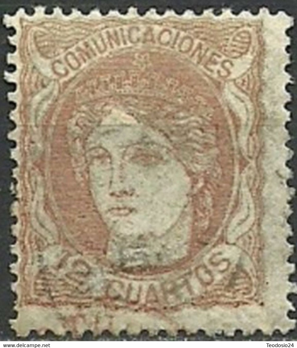 ESPAÑA 1870 Mi:ES 107, Sn:ES 172, Edi:ES 113 - Used Stamps