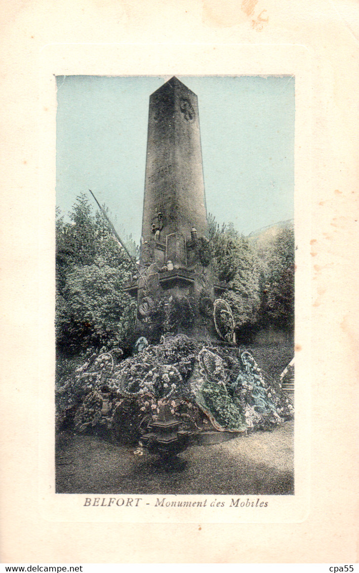 BELFORT  -  Le Monument Des Mobiles 1870-71  -  Jolie Carte Couleur - Belfort – Siège De Belfort