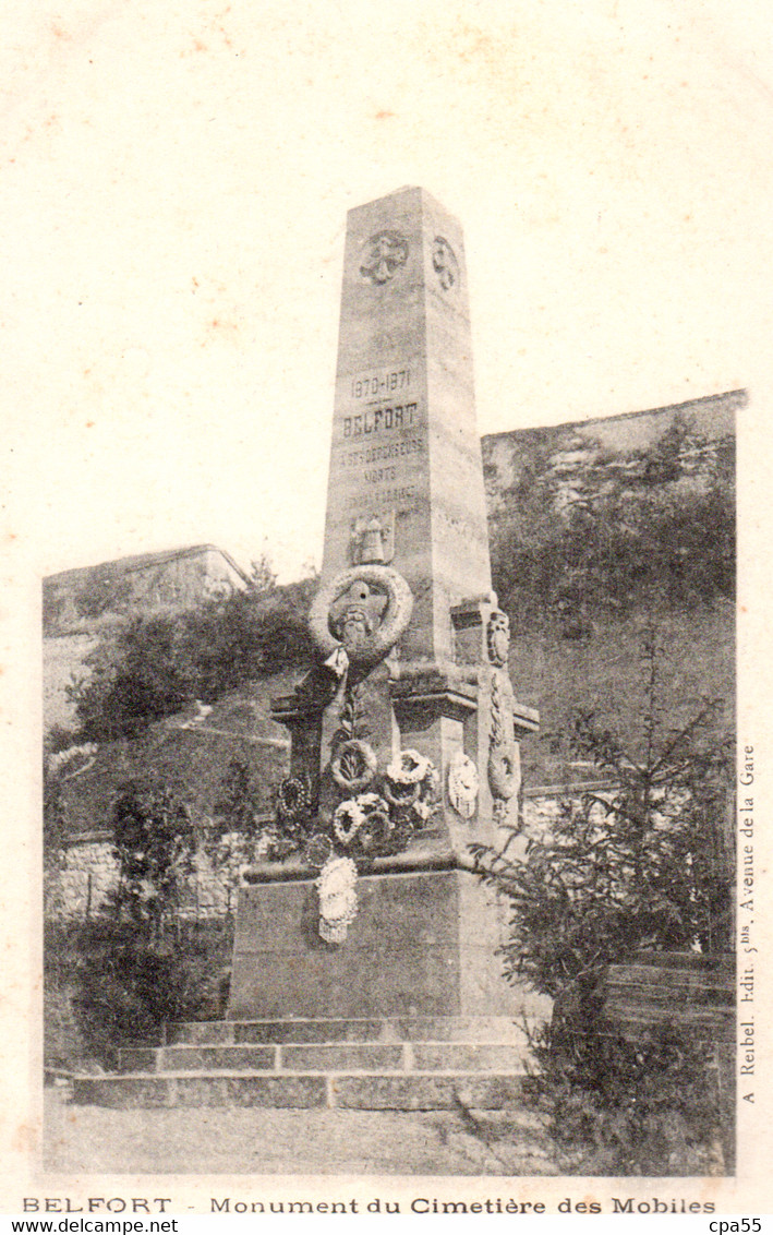 BELFORT  -  Le Monument Des Mobiles 1870-71   - Dos Non Divisé - Belfort – Siège De Belfort