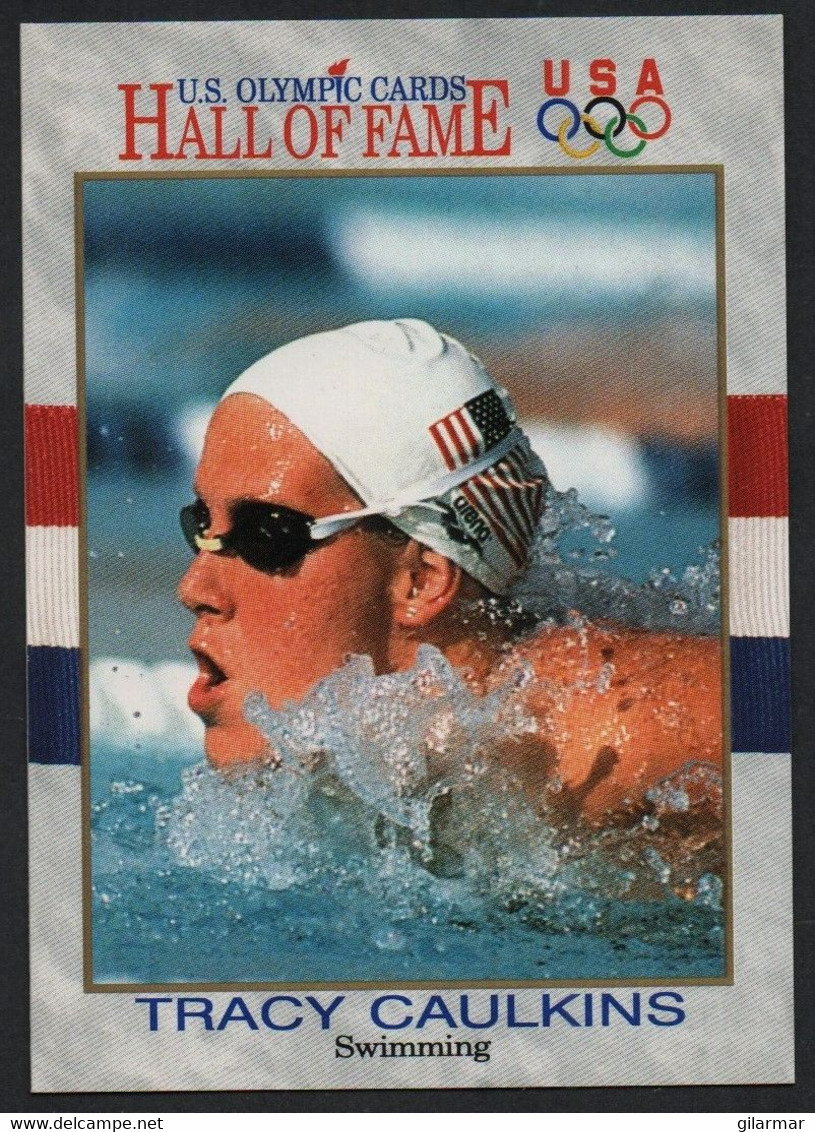 UNITED STATES - U.S. OLYMPIC CARDS HALL OF FAME - SWIMMING - TRACY CAULKINS - # 45 - Tarjetas