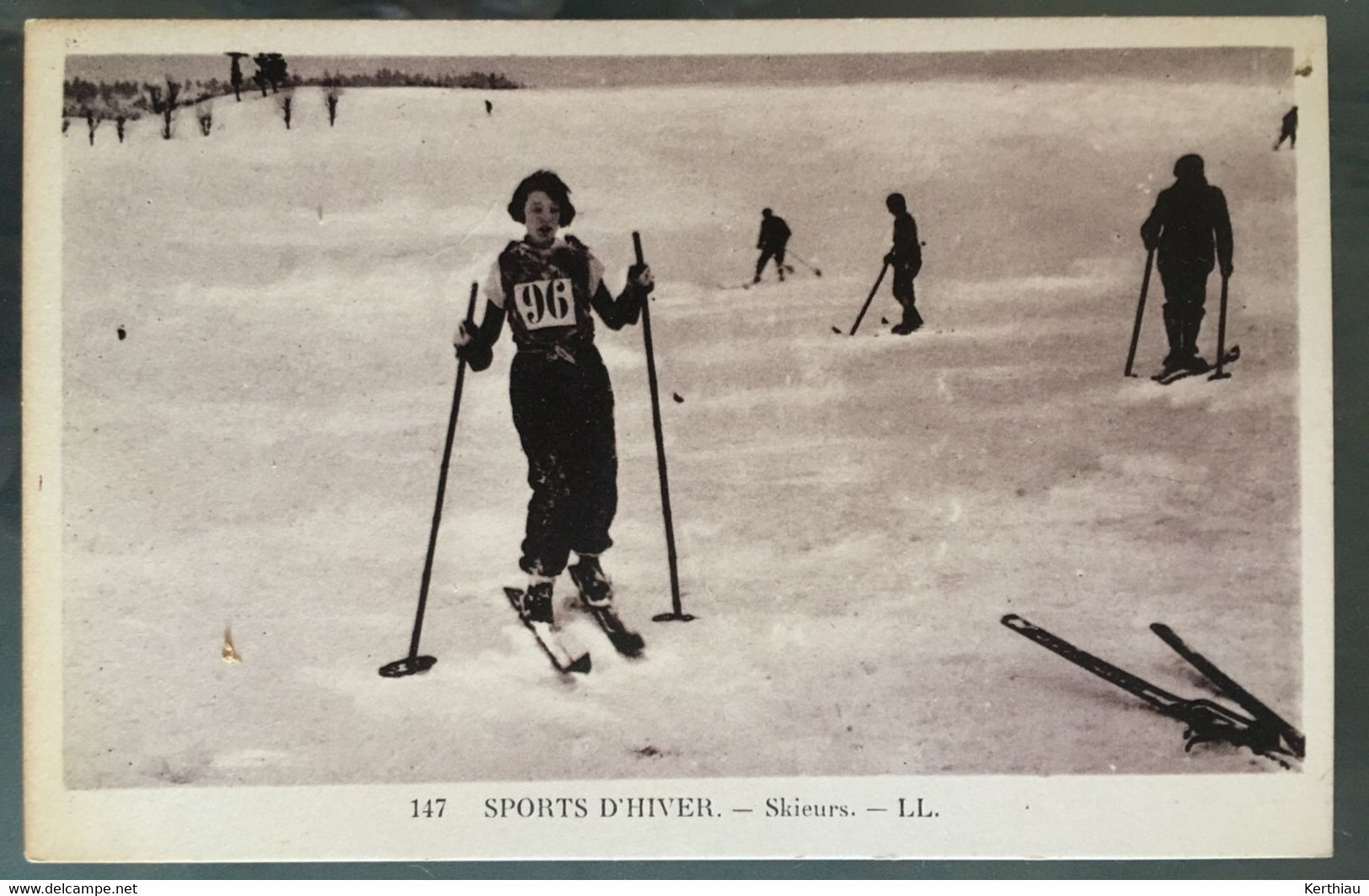 2 CPA SPorts D'hiver - LL : Skieurs - Télémark - Sports D'hiver