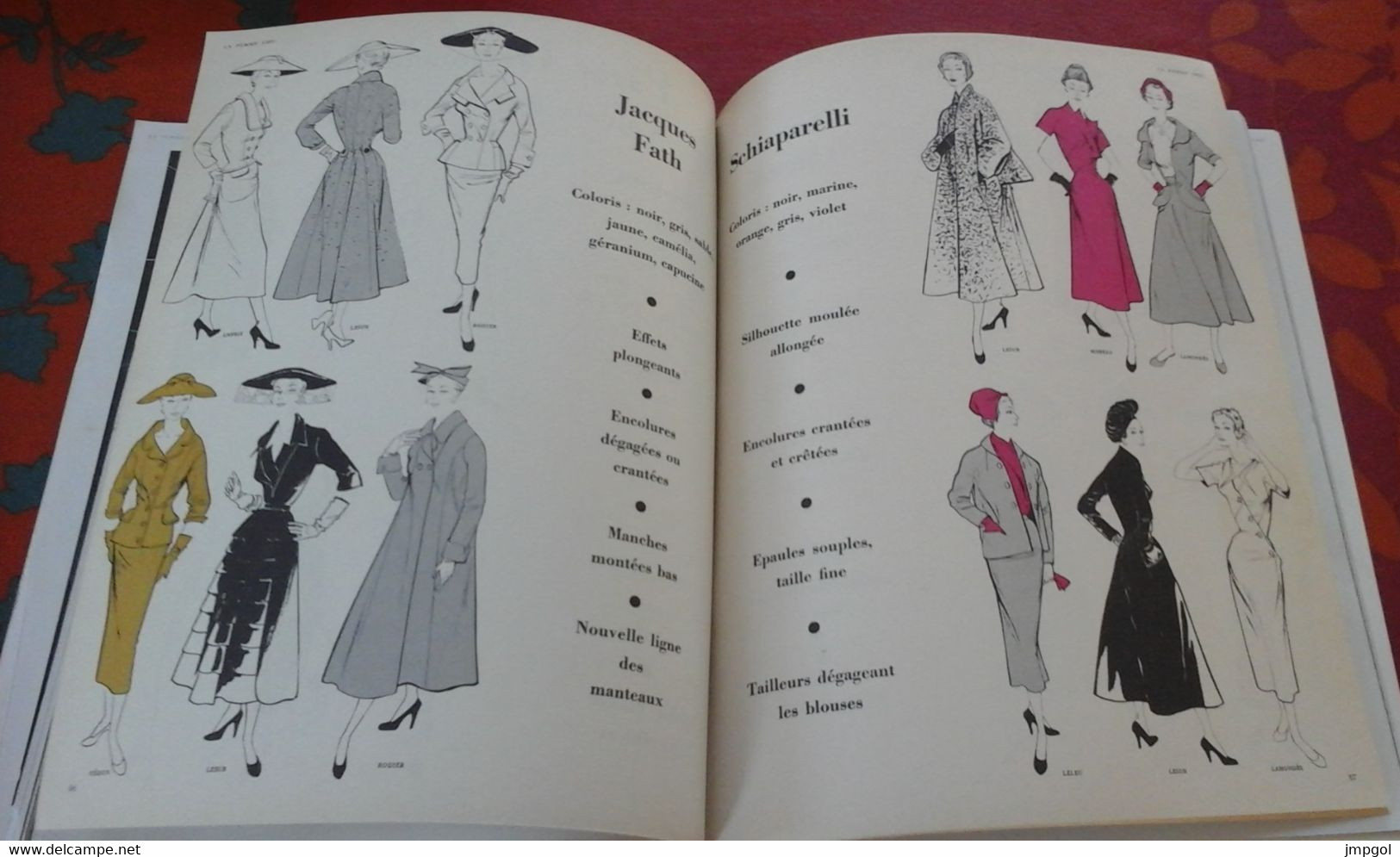 La Femme Chic n°454 1953 Collections d'été de Paris 250 Modèles Grands Couturiers Givenchy Nina Ricci Schiaparelli...