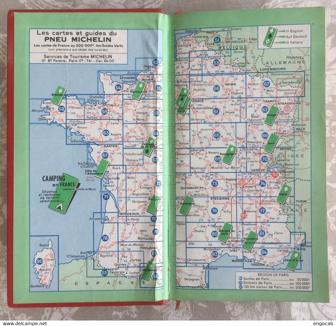 Guide Michelin 1964 B - Michelin (guias)