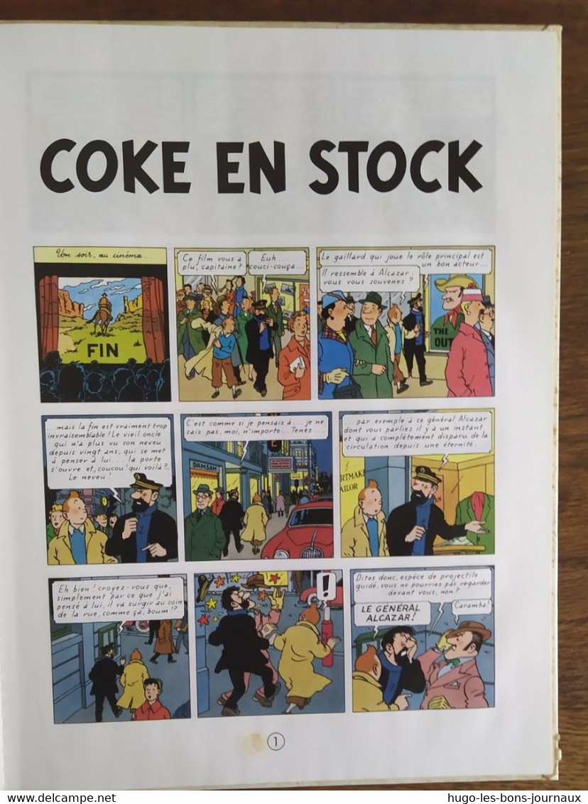 Les Aventures De Tintin : Coke En Stock_Hergé_casterman-1986 - Tintin