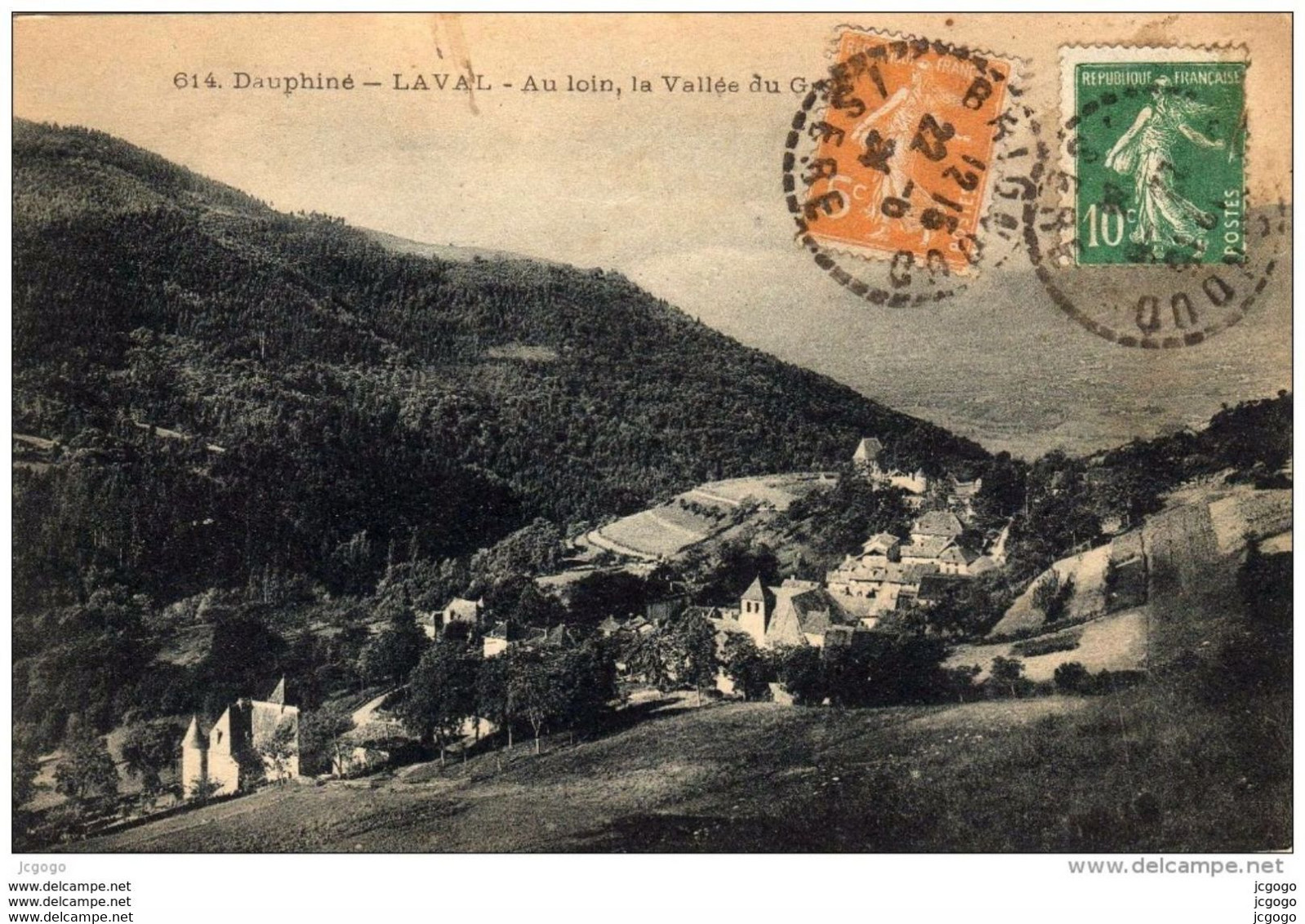 LAVAL (Isère) LE DAUPHINE.  Au Loin, La Vallée Du Grésivaudan. - Laval