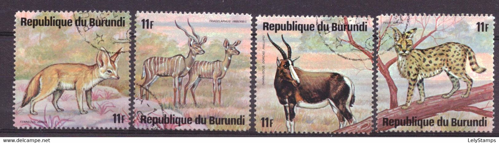 Burundi 1169 T/m 1172 Used Animals Nature (1975) - Gebraucht