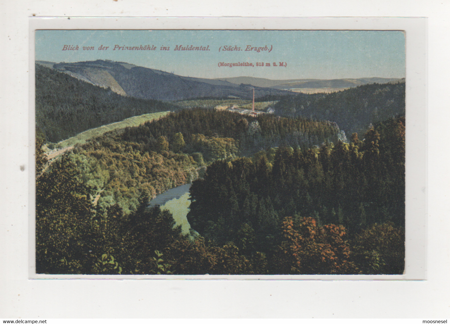 Antike Postkarte - BLICK VON DER PRINZENHÖHE INS MULDENTAL /SÄCHS: ERZGEBIRGE) - Hartenstein