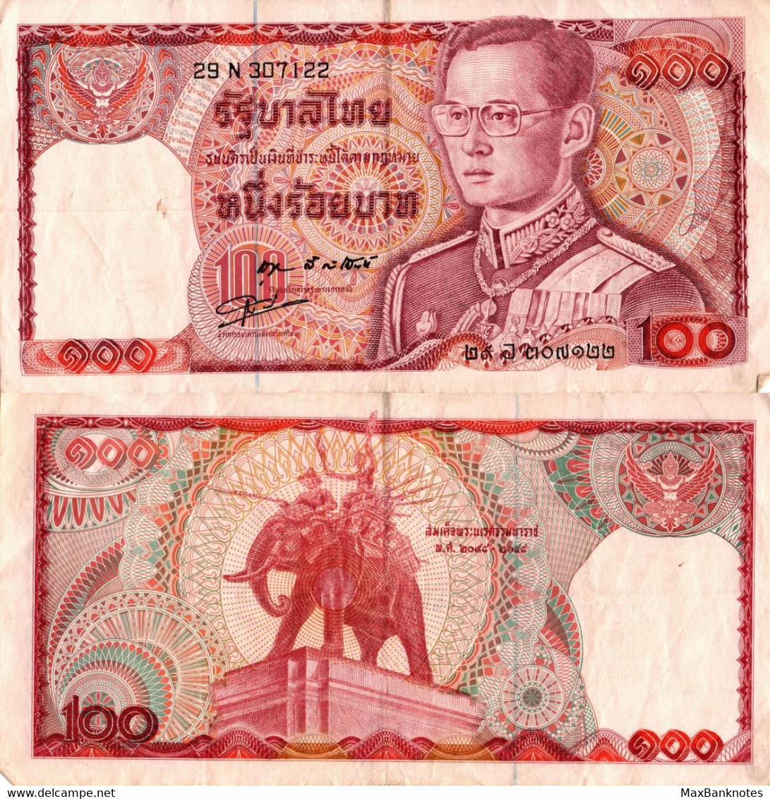 Thailand / 100 Baht / 1978 / P-89(a) / VF - Thailand