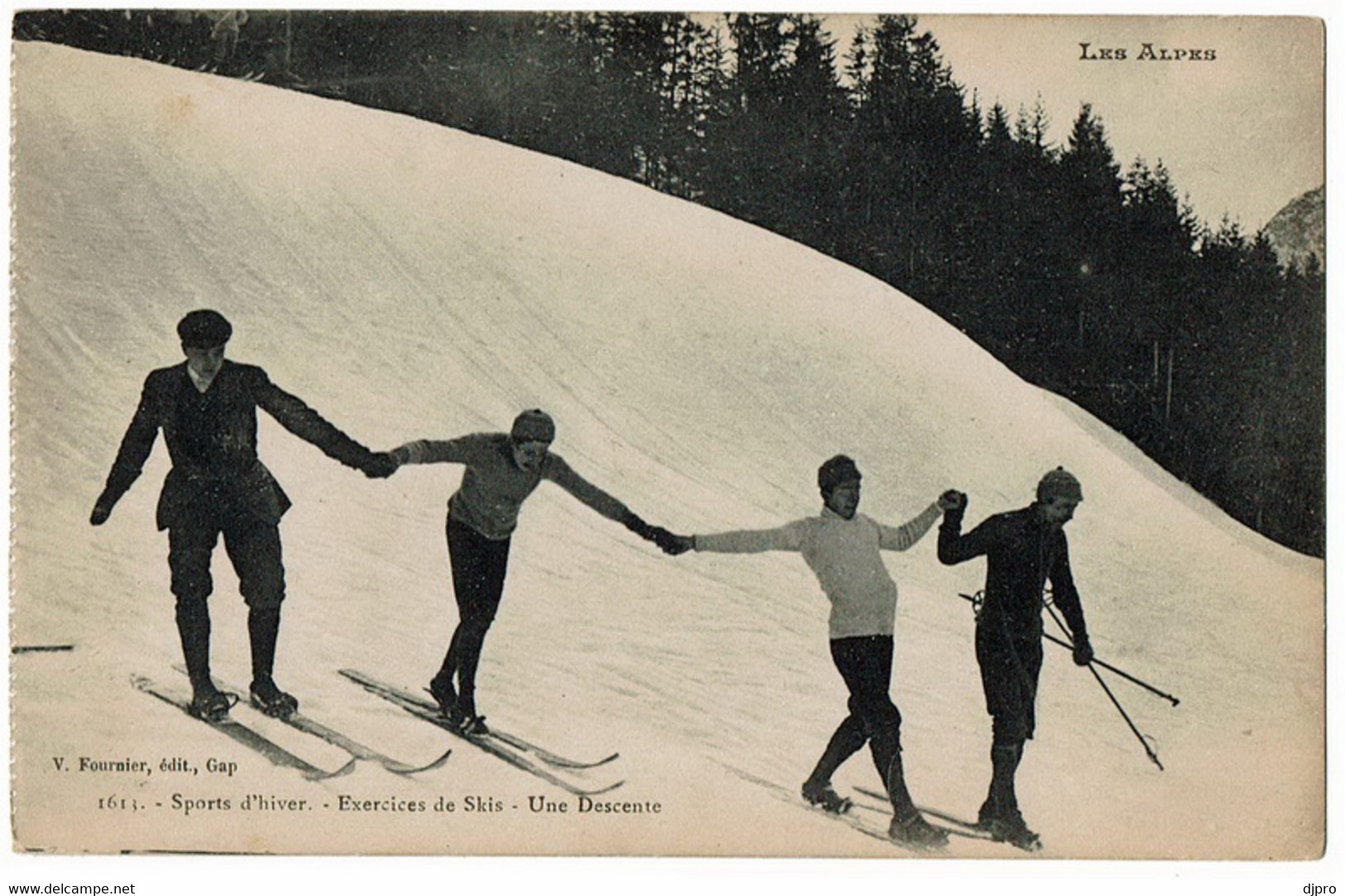 Sport Hiver  1613  Exercices De Skis   Lesalpes - Sports D'hiver