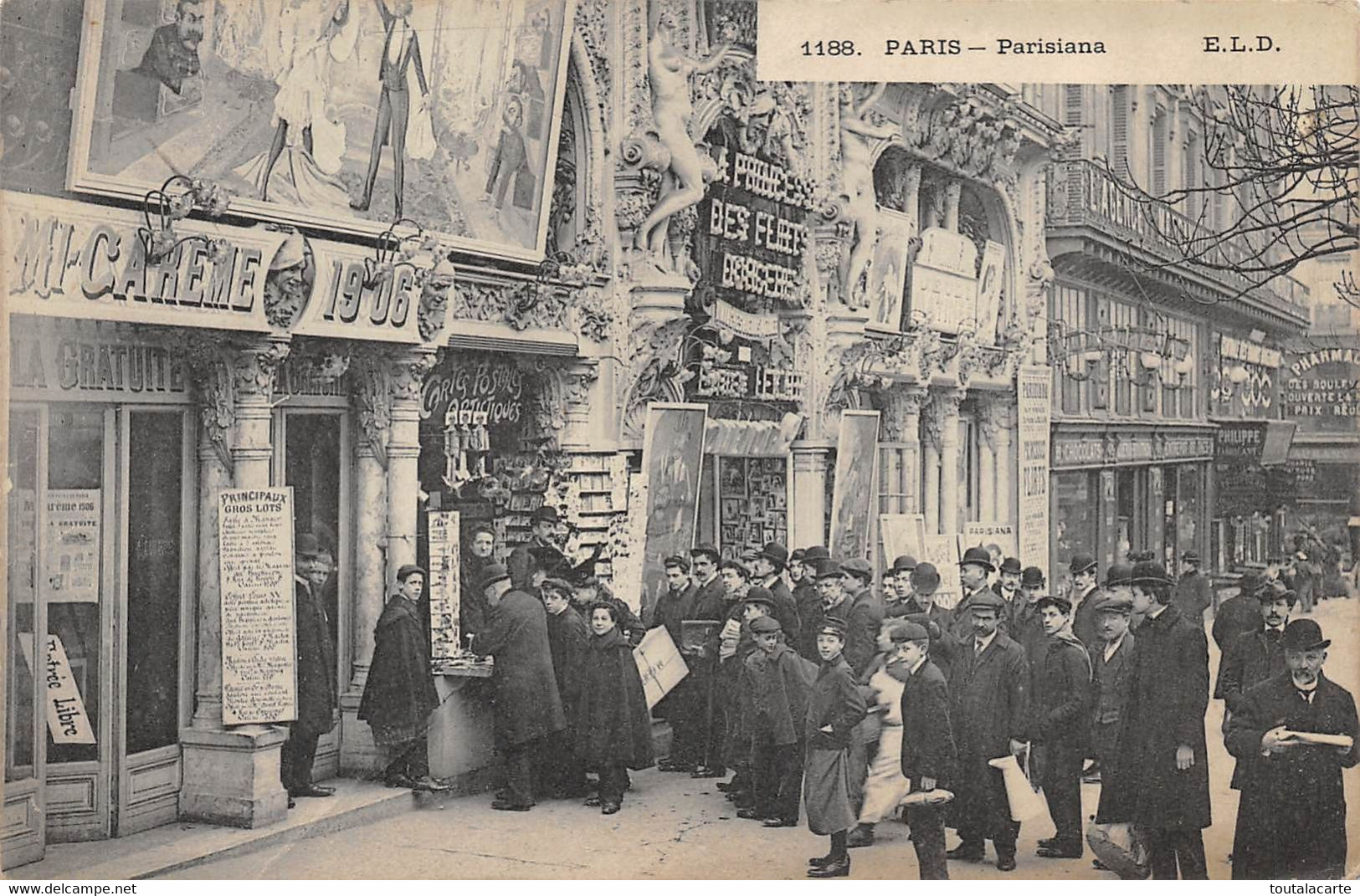 CPA  75 PARIS CINEMA PARISIANA BOULEVARD POISSONNIÈRE  Voir Historique Fouillez Ma Boutique D'autres Cartes De Paris - District 02