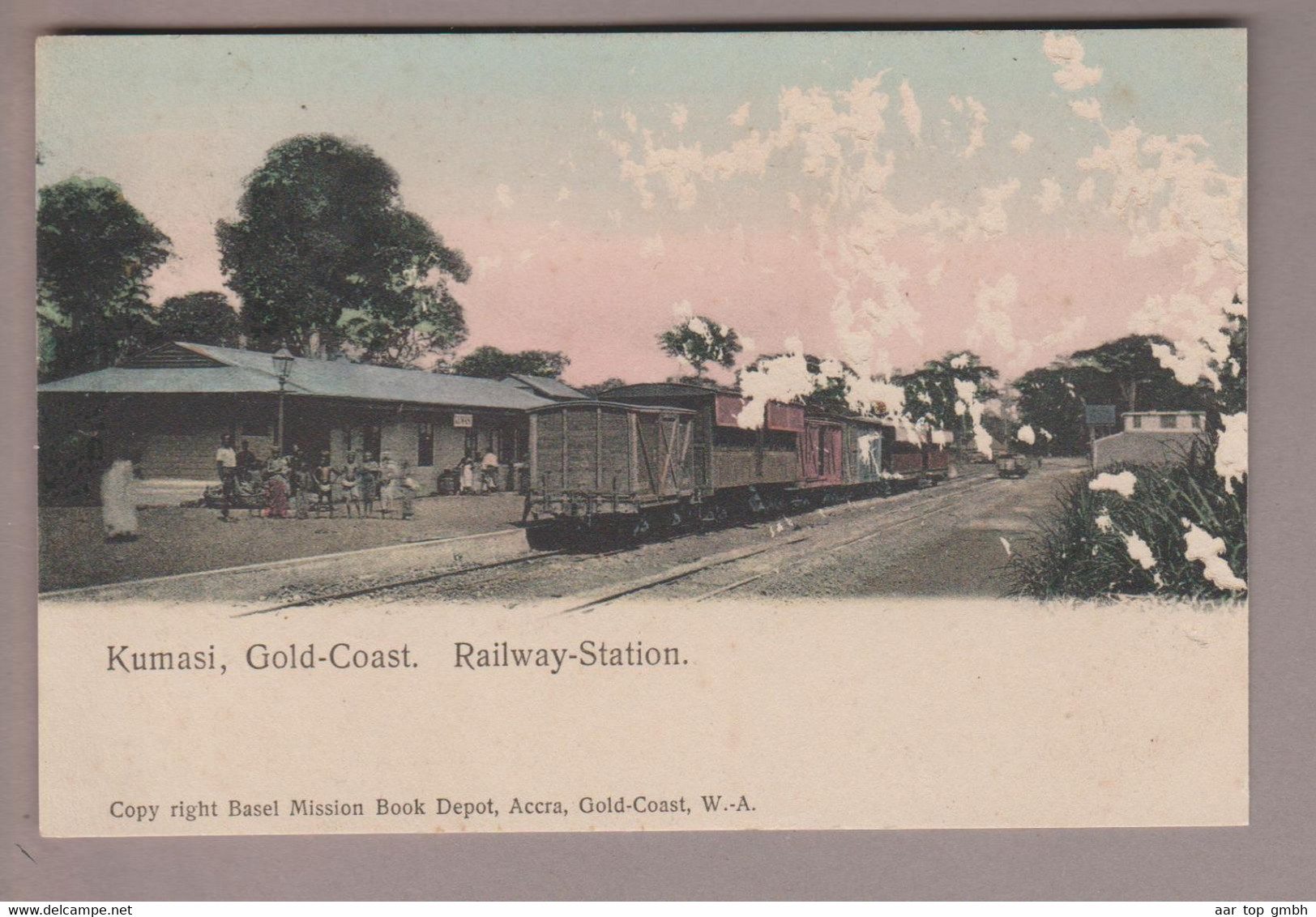 AK Afrika Goldküste (Gold Coast) Kumasi Railway-Station Foto (Basel Mission Book Depot) Ungebraucht - Ghana - Gold Coast