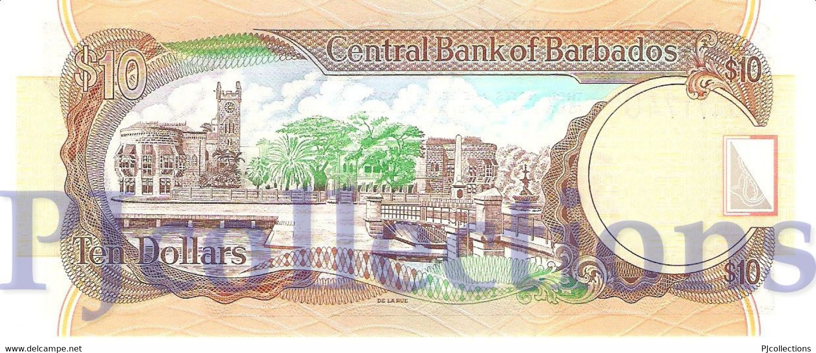 BARBADOS 10 DOLLARS 2000 PICK 62 UNC - Barbados