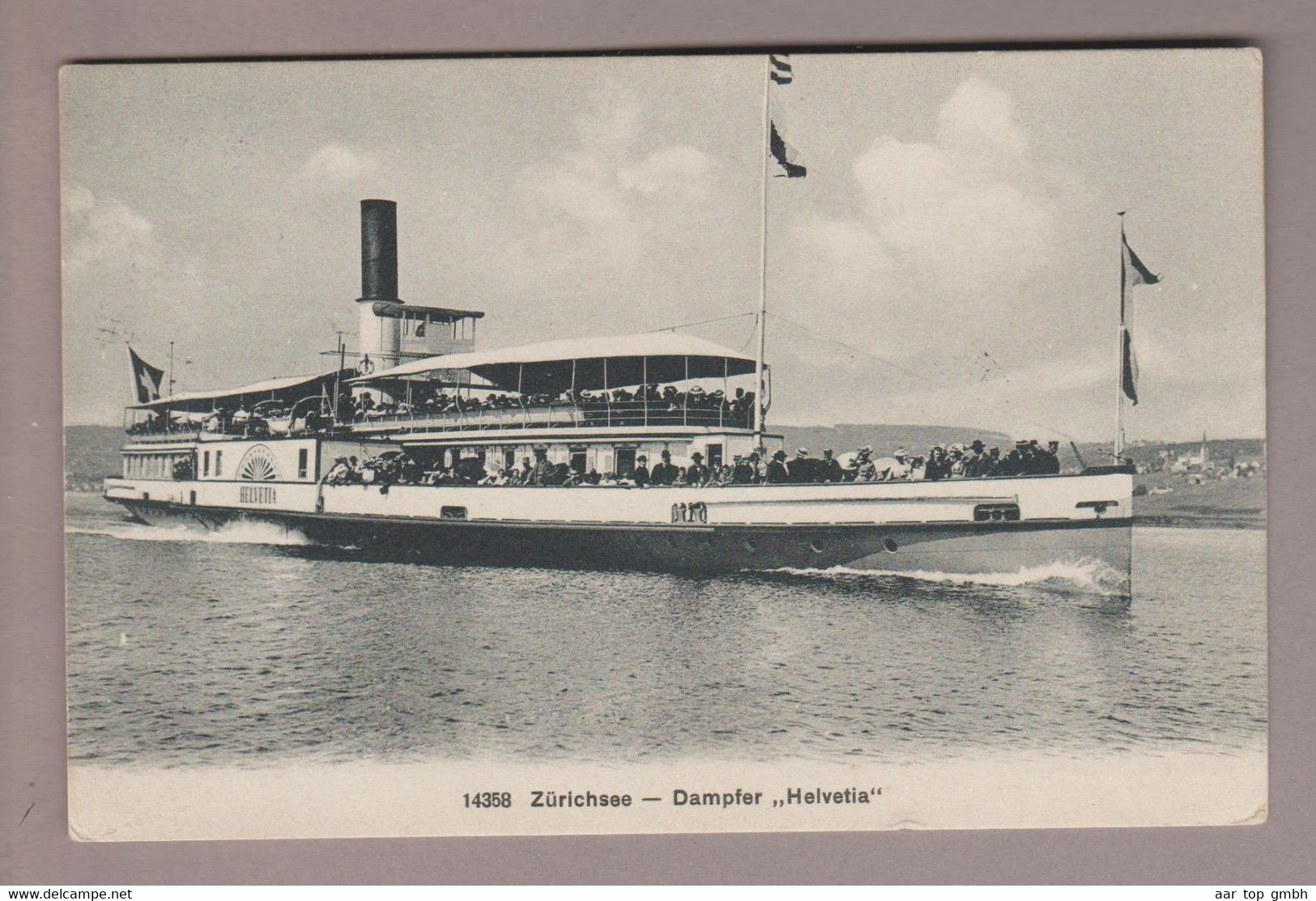 CH ZH Thalwil Zürichsee Dampfer "Helvetia" 1911-11-22 Thalwil Foto Wehrli AG #14368 - Thalwil