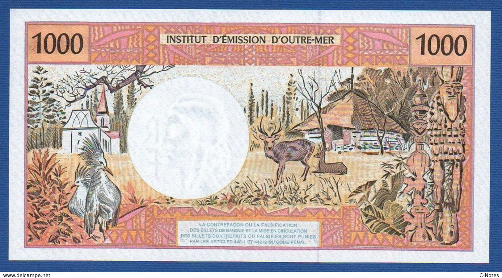 FRENCH PACIFIC TERRITORIES - P.2h – 1.000 Francs ND (1992-2013)  UNC Serie W.032 10126 - Französisch-Pazifik Gebiete (1992-...)