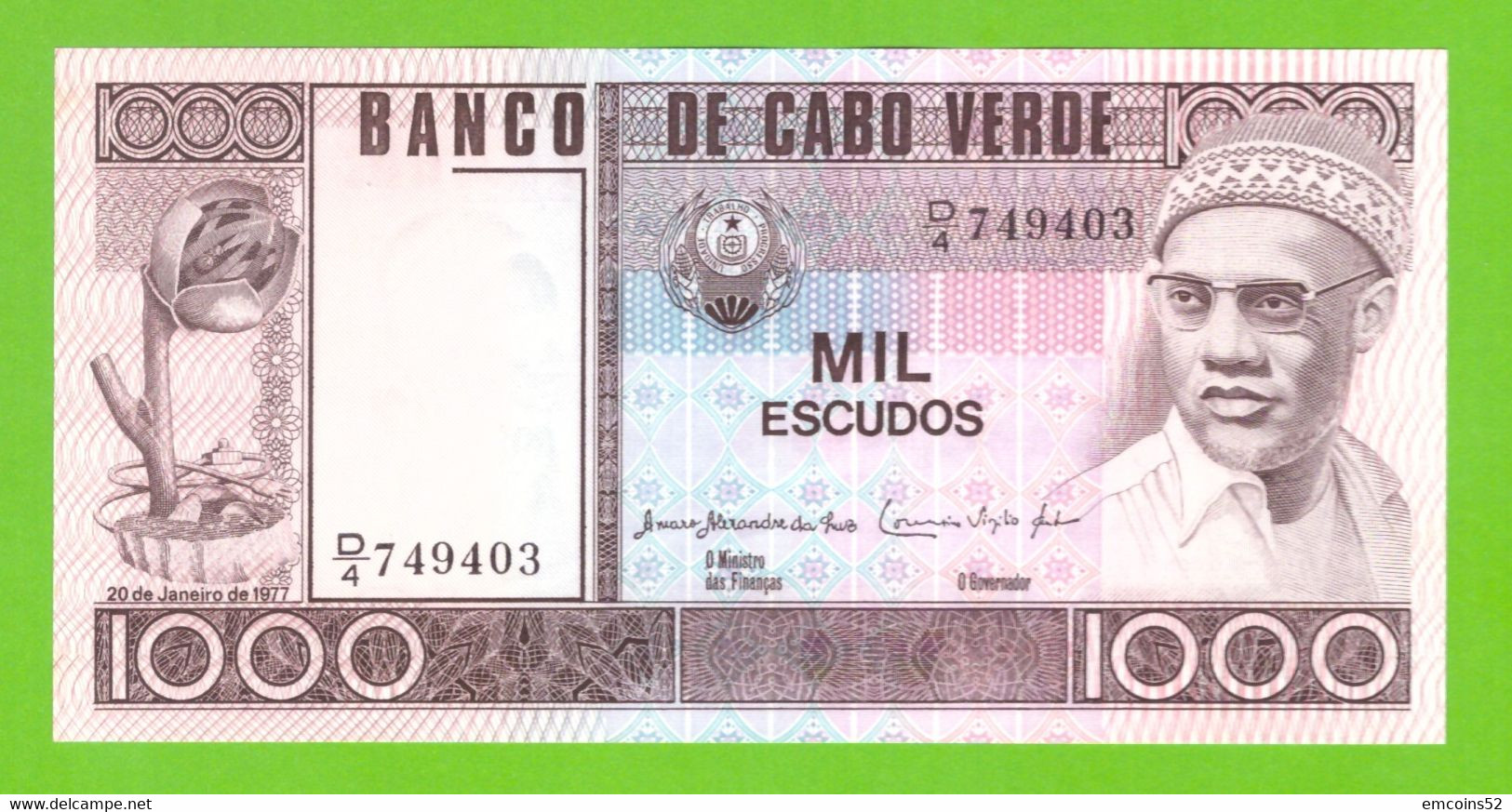 CAPE VERDE 1000 ESCUDOS 1997 P-56  UNC - Cap Vert