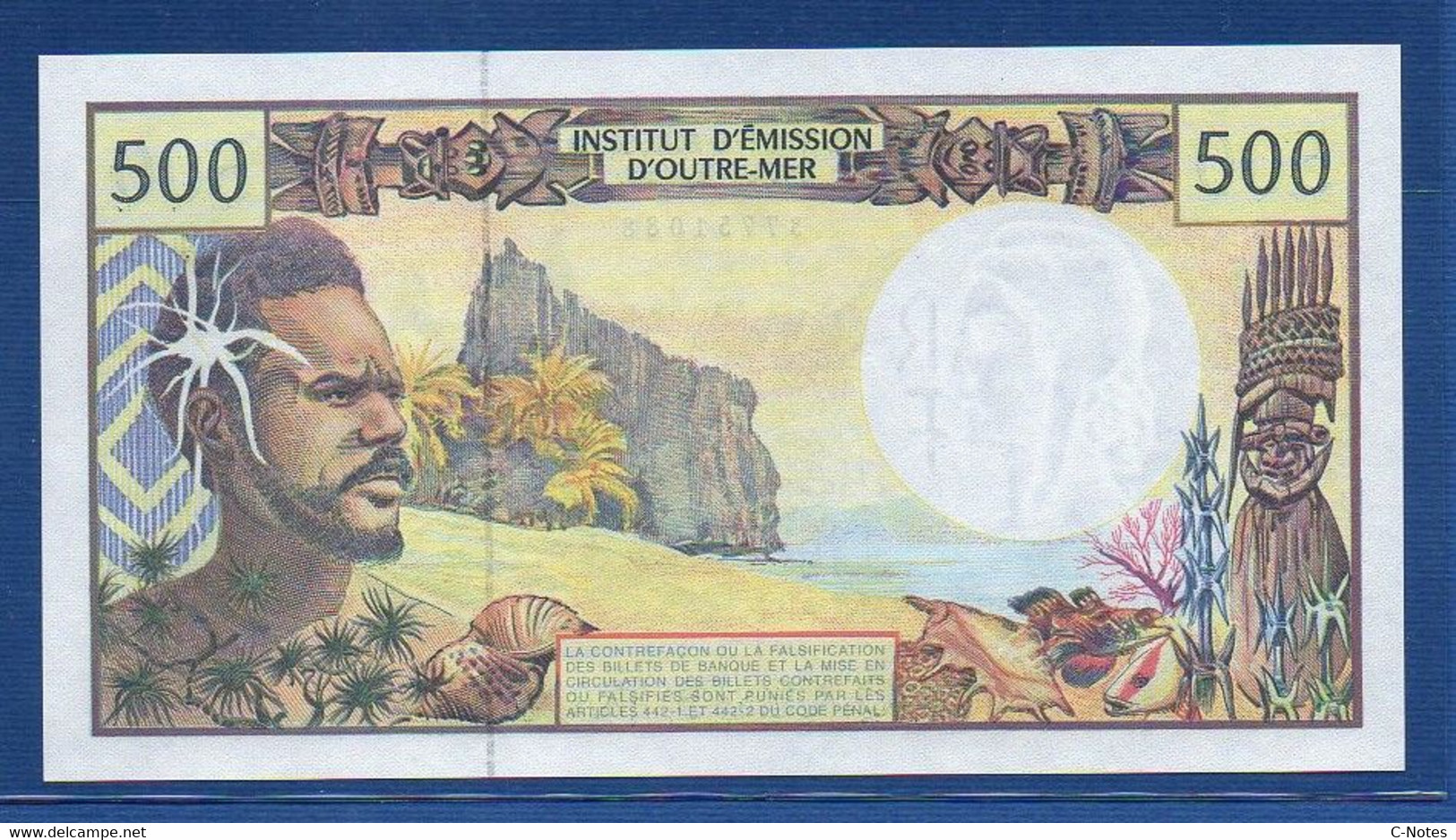 FRENCH PACIFIC TERRITORIES - P.1g – 500 Francs ND (1990-2012)  UNC Serie C.016 51088 - Territoires Français Du Pacifique (1992-...)