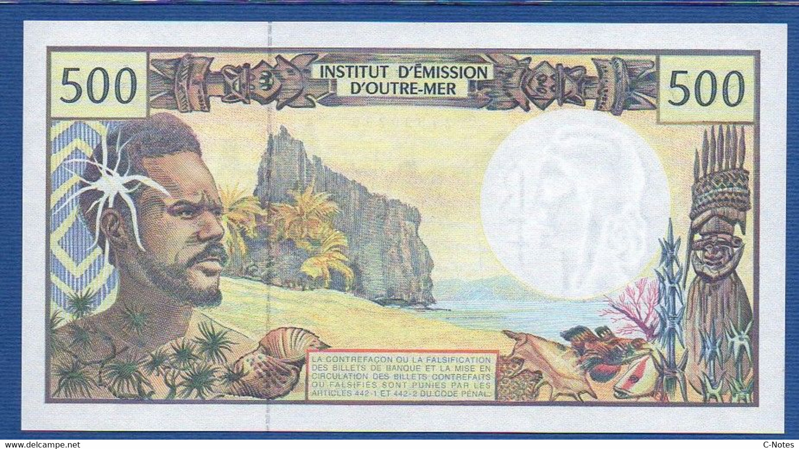 FRENCH PACIFIC TERRITORIES - P.1e – 500 Francs ND (1990-2012)  UNC Serie E.012 90296 - Französisch-Pazifik Gebiete (1992-...)