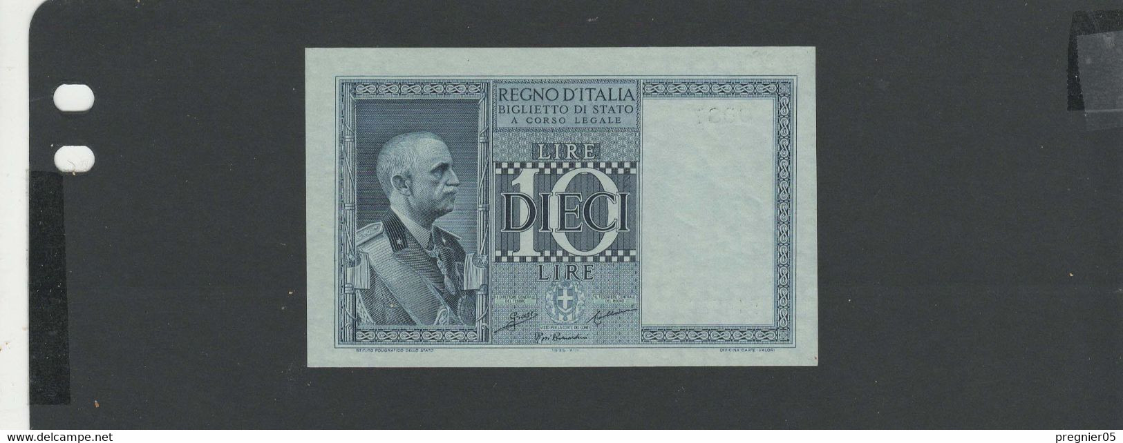 ITALIE - Billet 10 Lire 1935 NEUF/UNC Pick-025a - Italia – 10 Lire