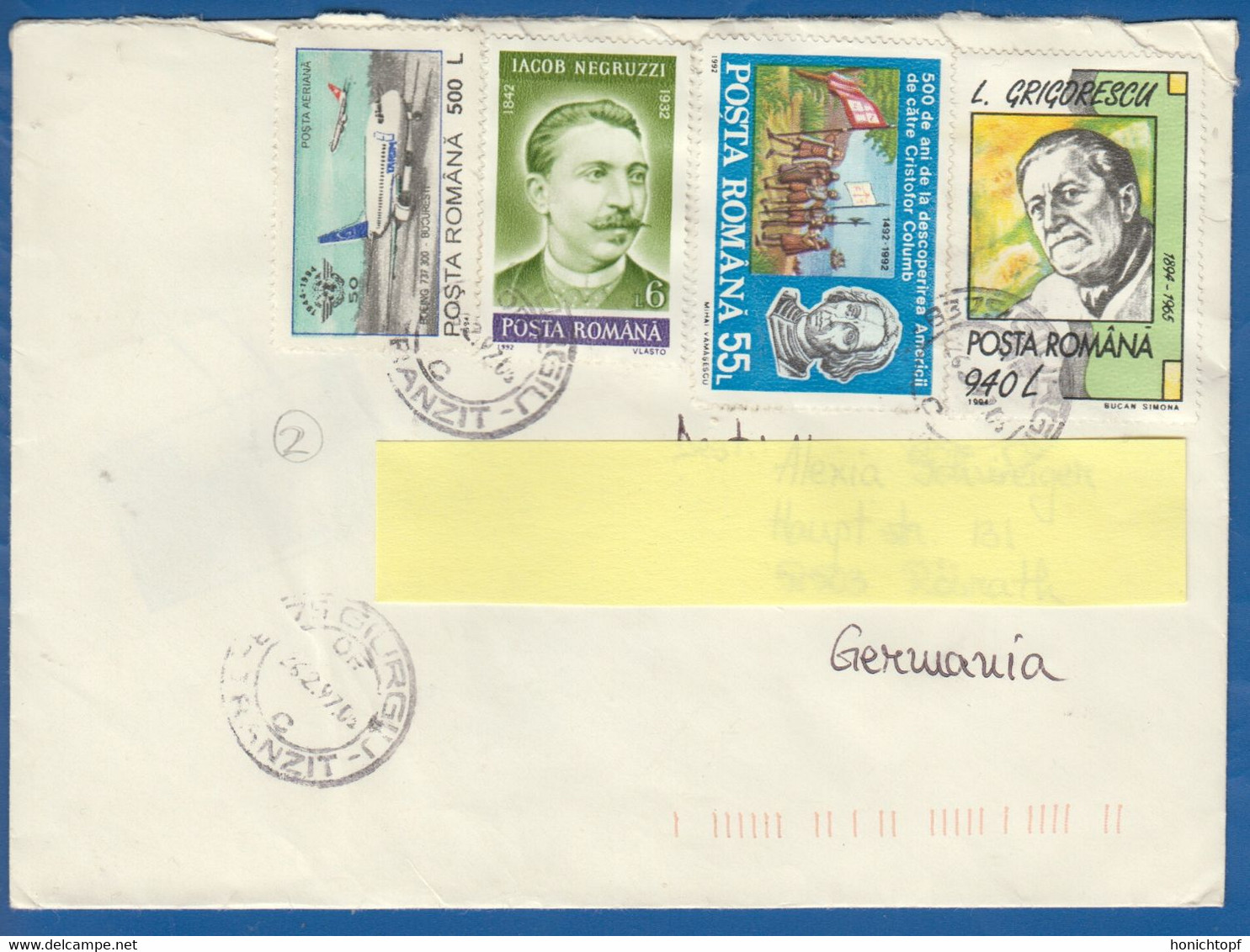 Rumänien; Brief Infla; 1997; Giurgiu; Romania - Briefe U. Dokumente