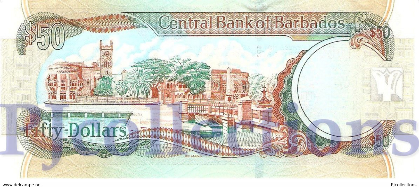BARBADOS 50 DOLLARS 2007 PICK 70a UNC - Barbades