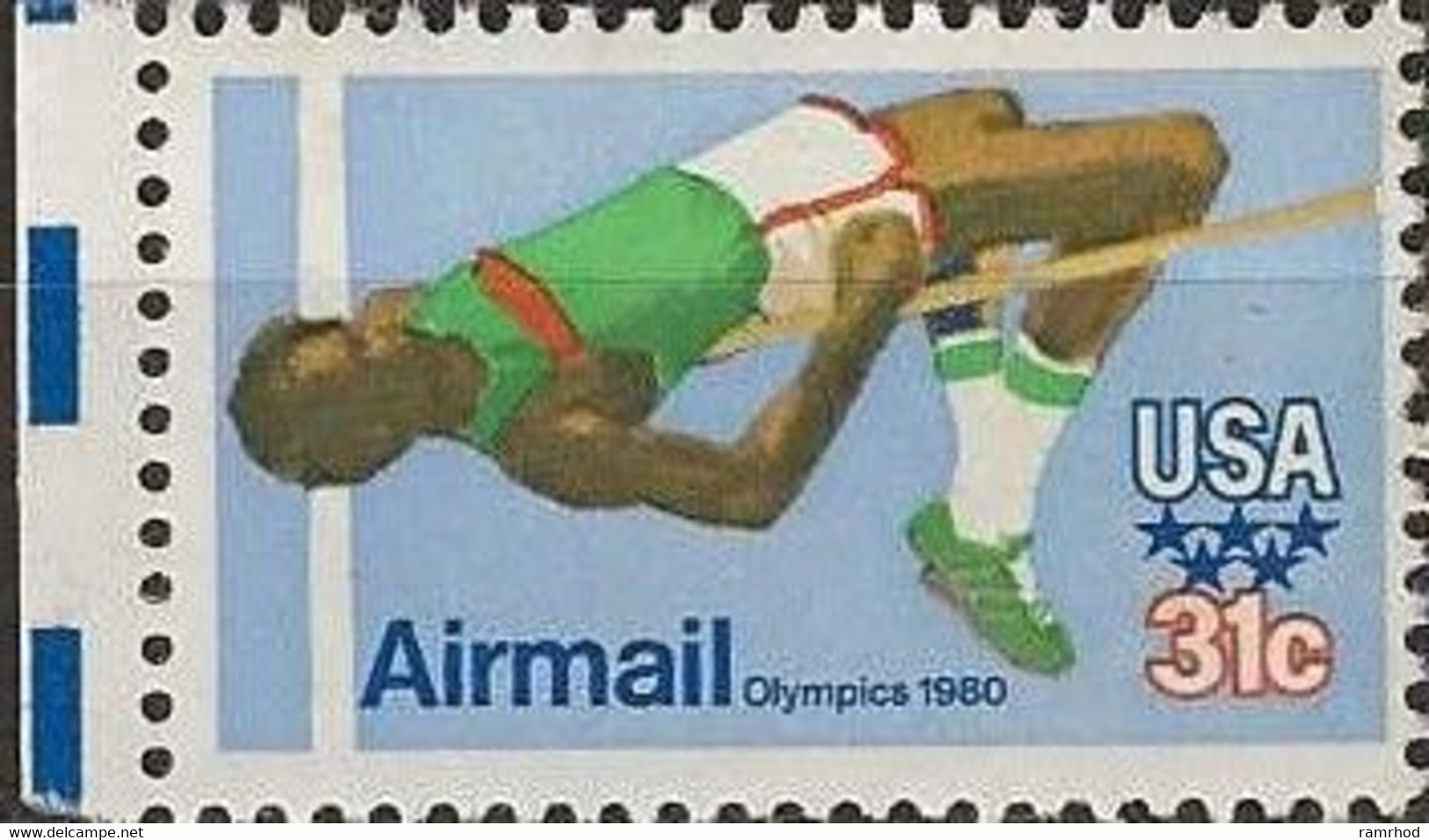 USA 1979 Olympic Games, Moscow (1980) - 31c. - High Jump (air) MNH - 3b. 1961-... Neufs