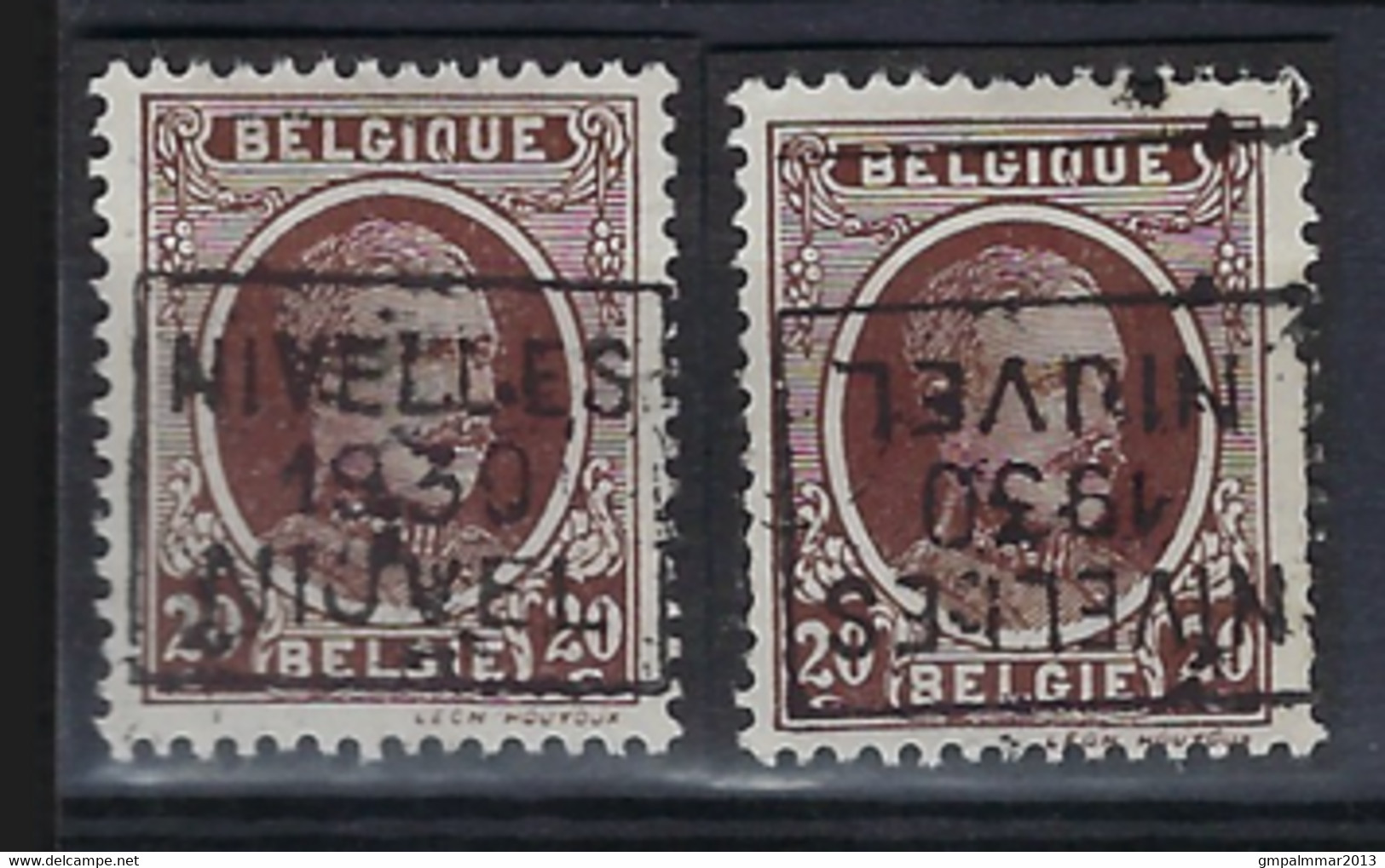 Houyoux Nr. 196 Voorafgestempeld Nr. 5513   C + D   NIVELLES   1930   NIJVEL  , Staat Zie Scan ! - Roulettes 1930-..