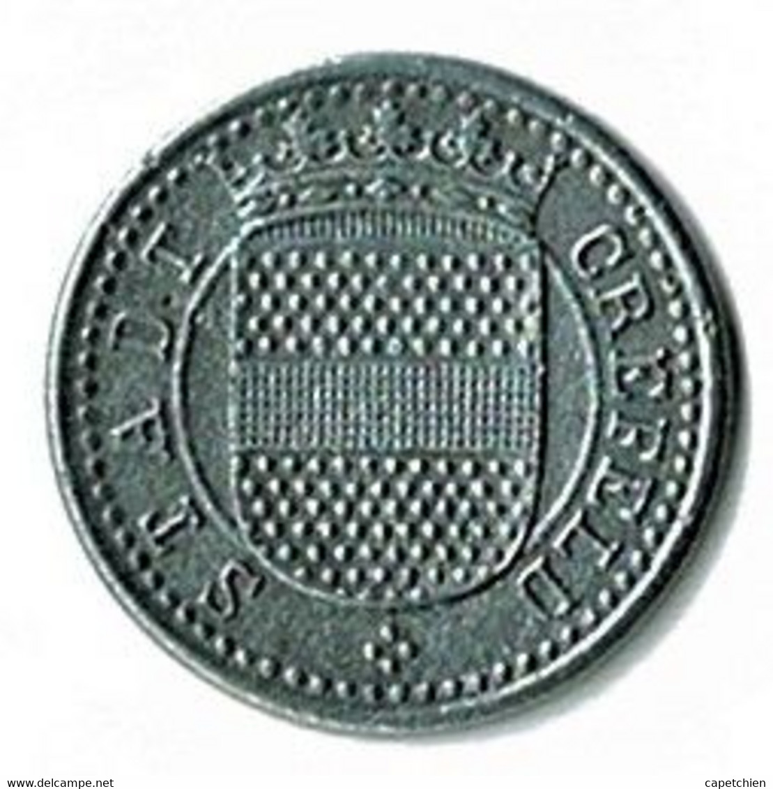 ALLEMAGNE / NECESSITE / STADT CREFELD / 5 PF./   / ZINC / 19.2 Mm / ETAT SUP / 84.1A - Monétaires/De Nécessité