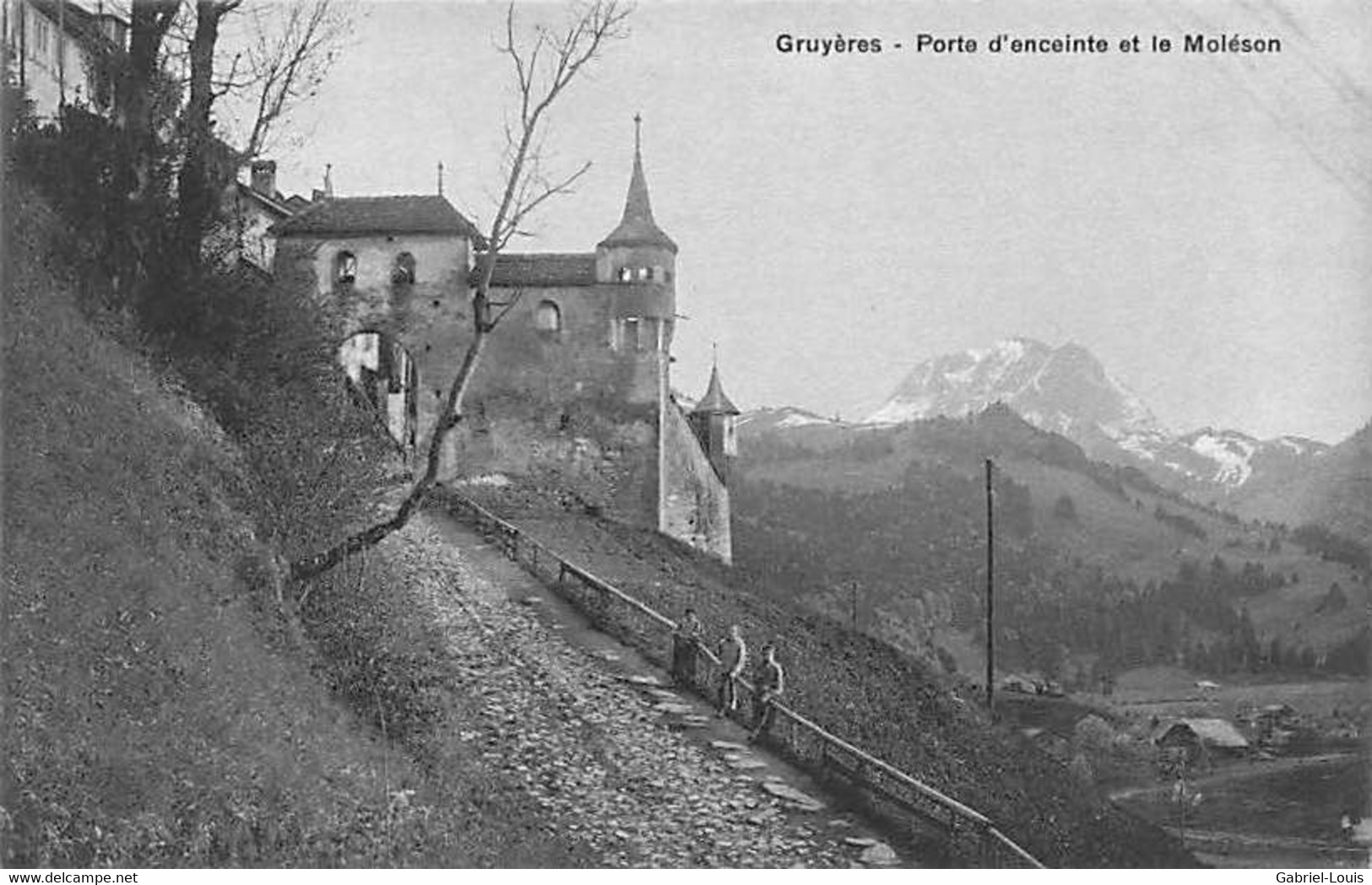 Gruyères Porte D'enceinte Et Le Moléson  Morel 421 - Gruyères