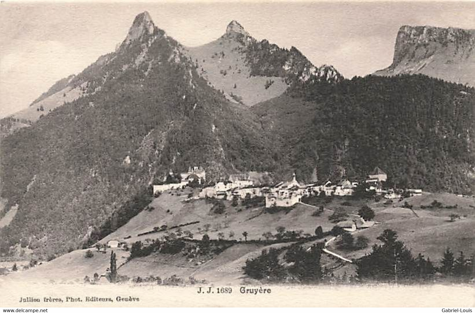 Gruyères Dents De Broc Et De Bourgoz Et De Chamois - Broc