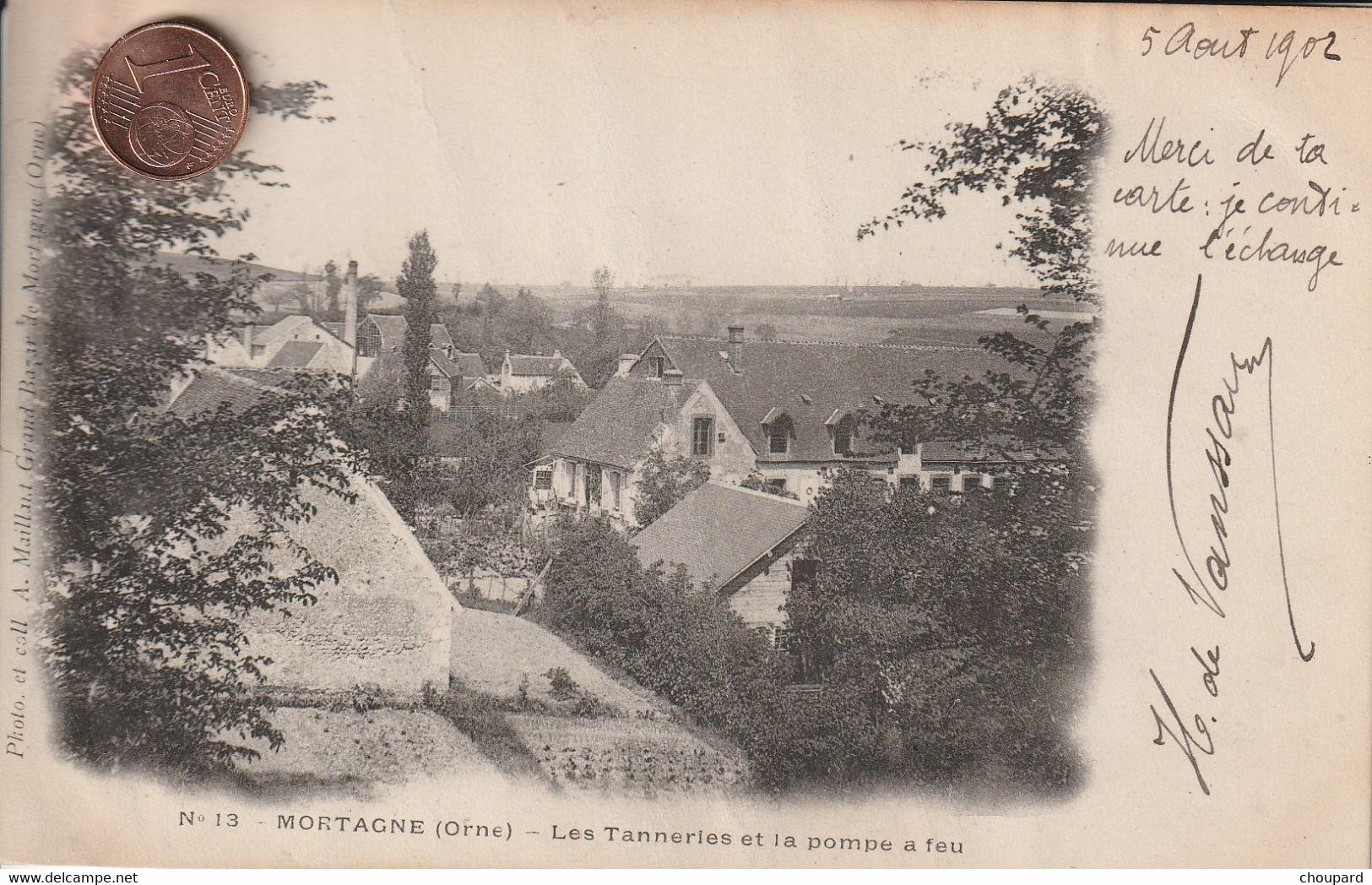 61 - Carte Postale Ancienne De  MORTAGNE  Les Tanneries Et La Pompe à Feu - Mortagne Au Perche