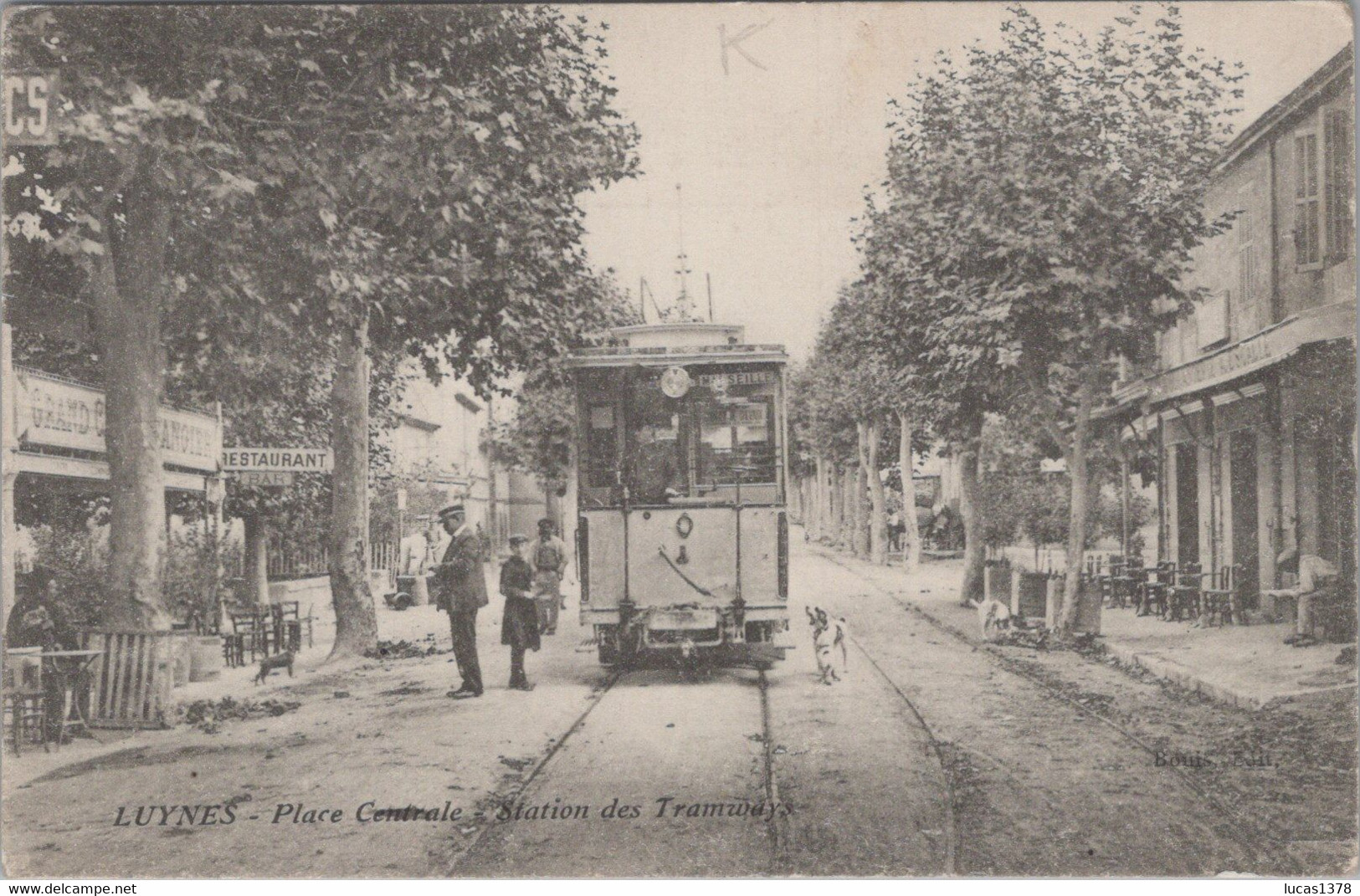 13 / TOP CARTE LUYNES / PLACE CENTRALE / STATION DES TRAMWAYS / TBP - Luynes