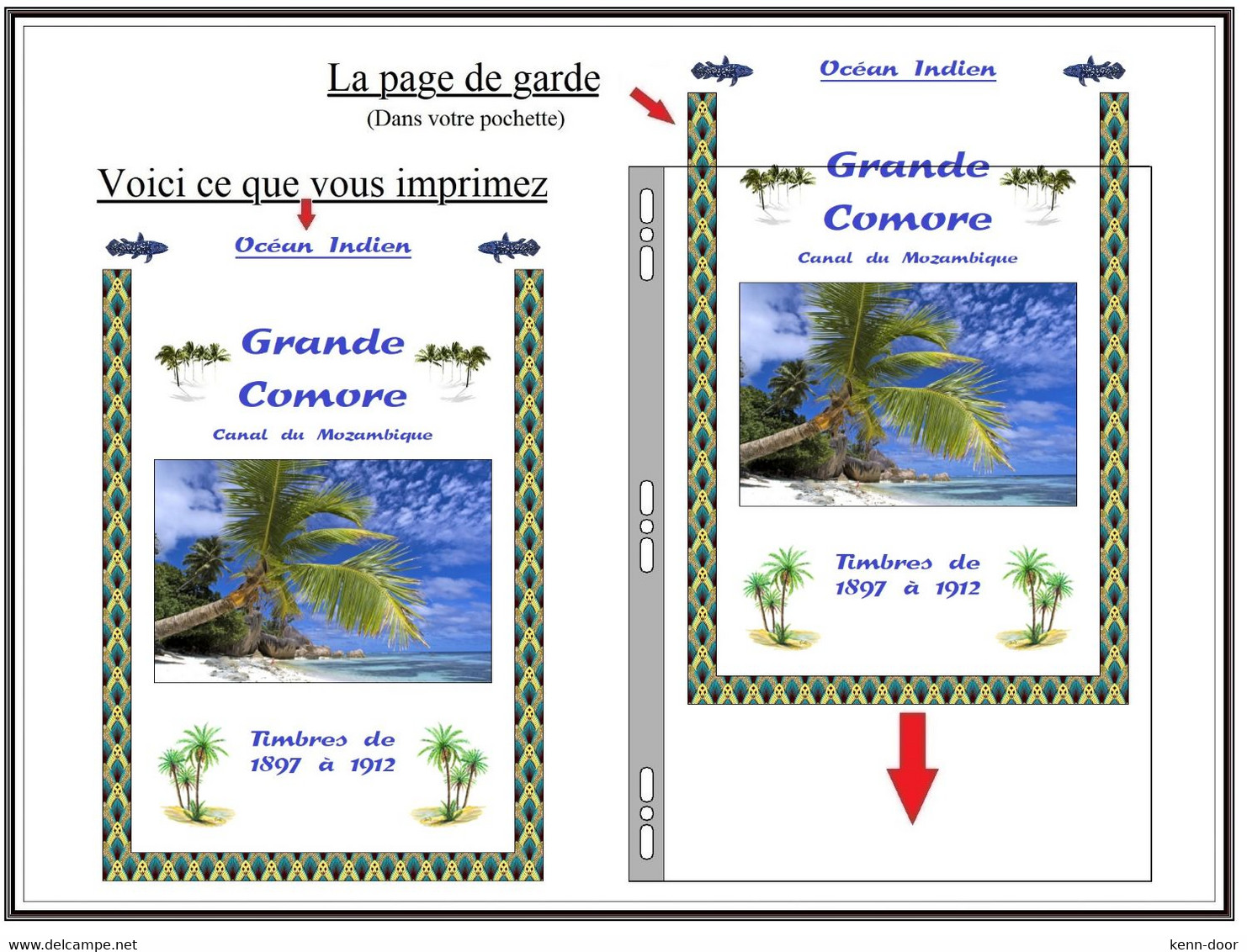 GRANDE-COMORE Album De Timbres à Imprimer  Avec MAYOTTE, ANJOUAN, MOHELI - Otros & Sin Clasificación