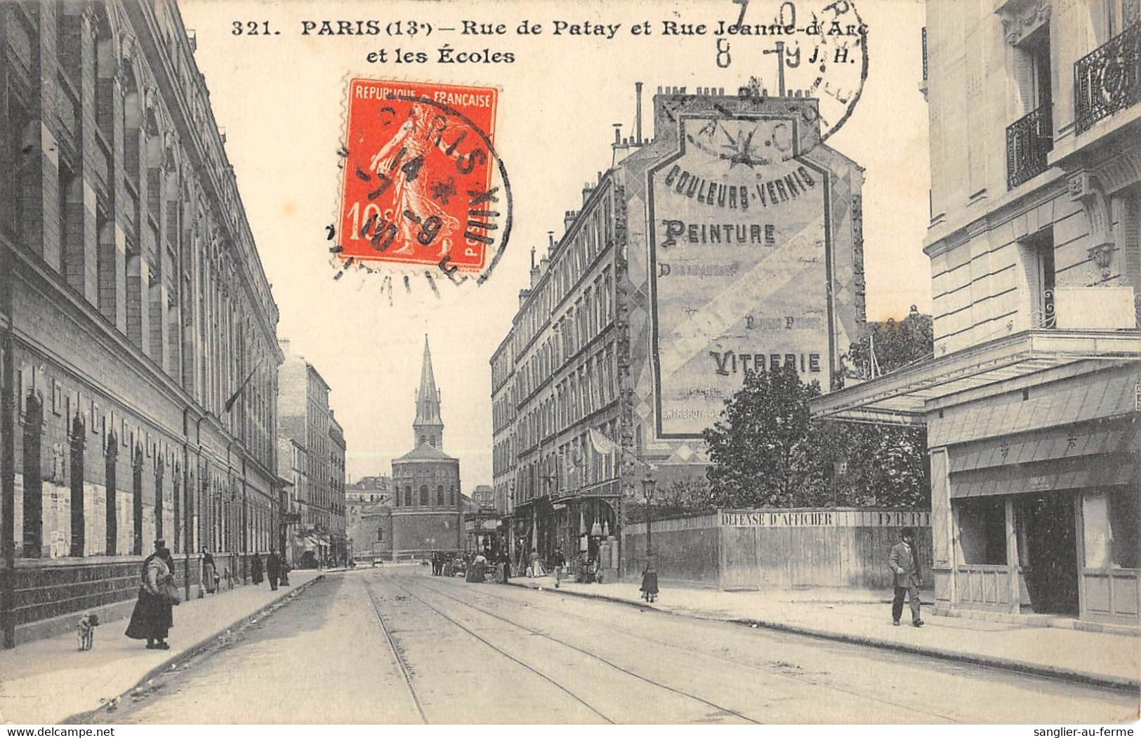 CPA 75 PARIS / PARIS 13e / RUE DE PATAY ET RUE JEANNE D'ARC ET LES ECOLES - Distretto: 13